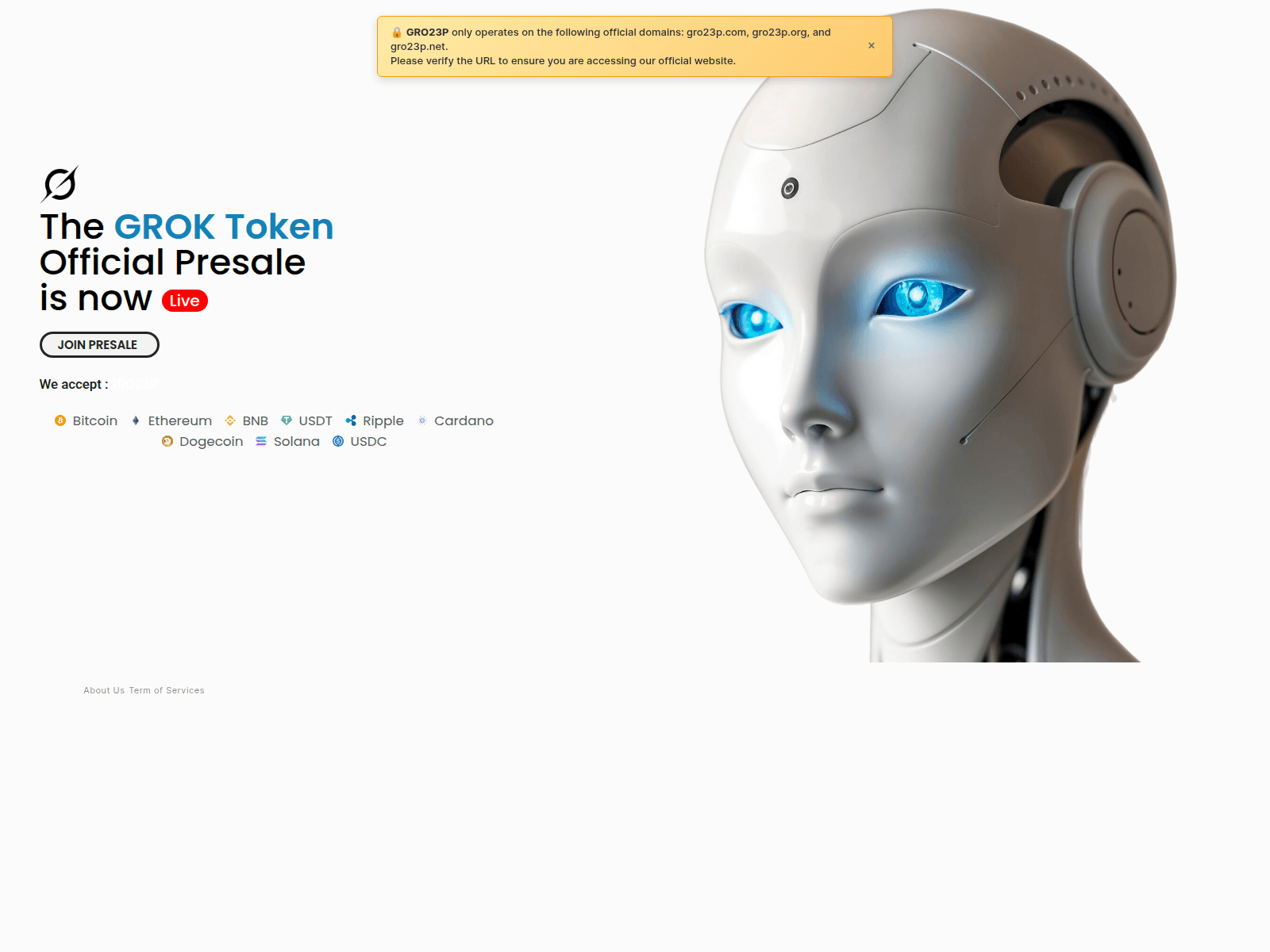 Screenshot of gro23p.com