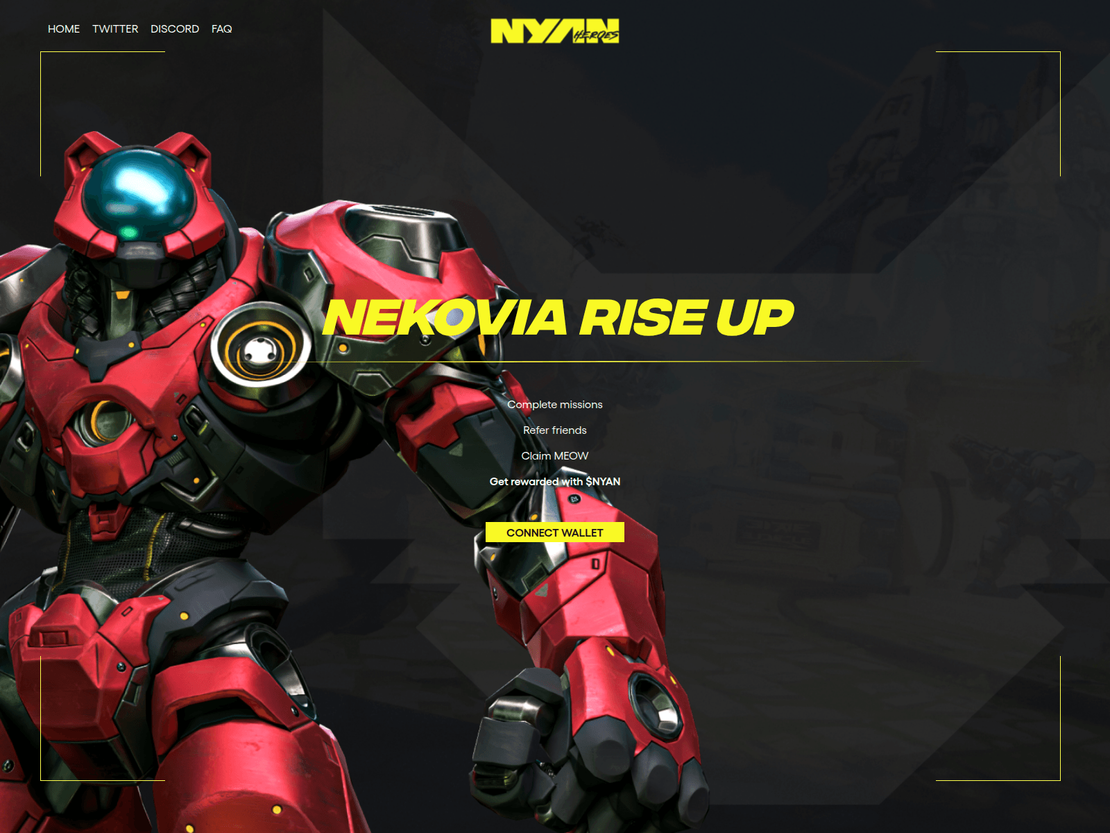 Screenshot of reward-nyanheroes.pages.dev