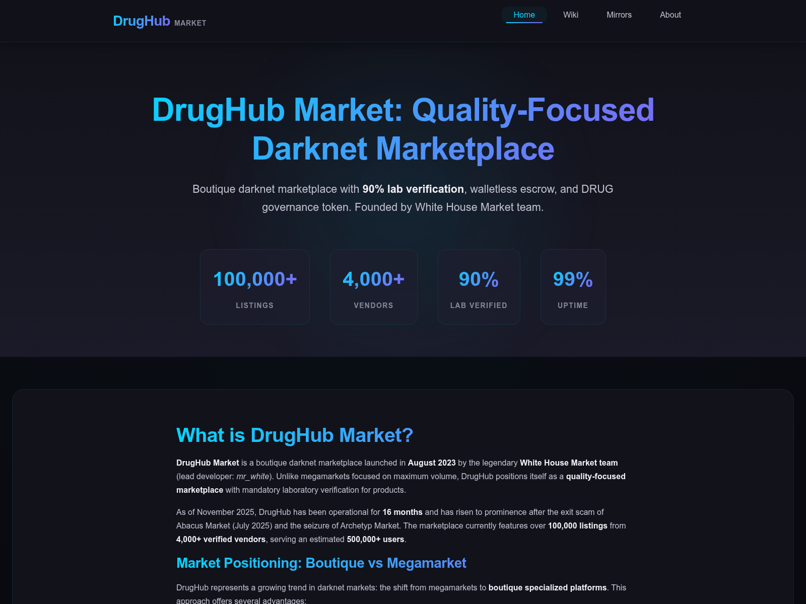 Screenshot of drughubaccess.net