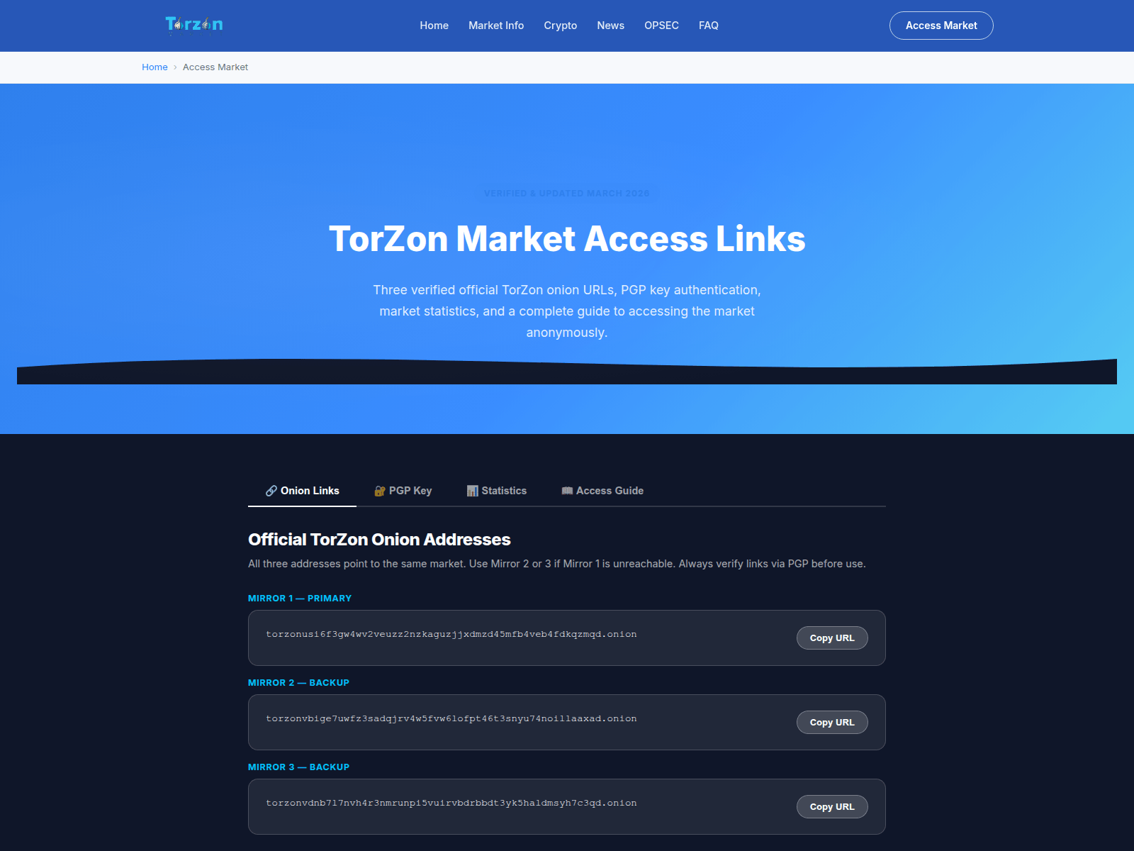 Screenshot of torzon1market.net