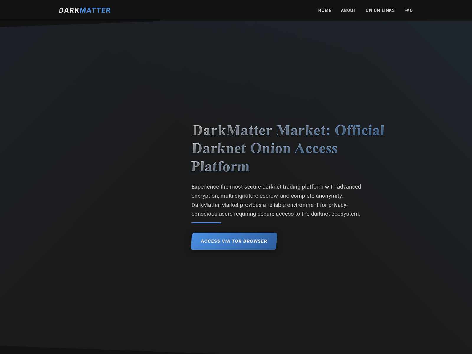 Screenshot of darkmatteronion.net