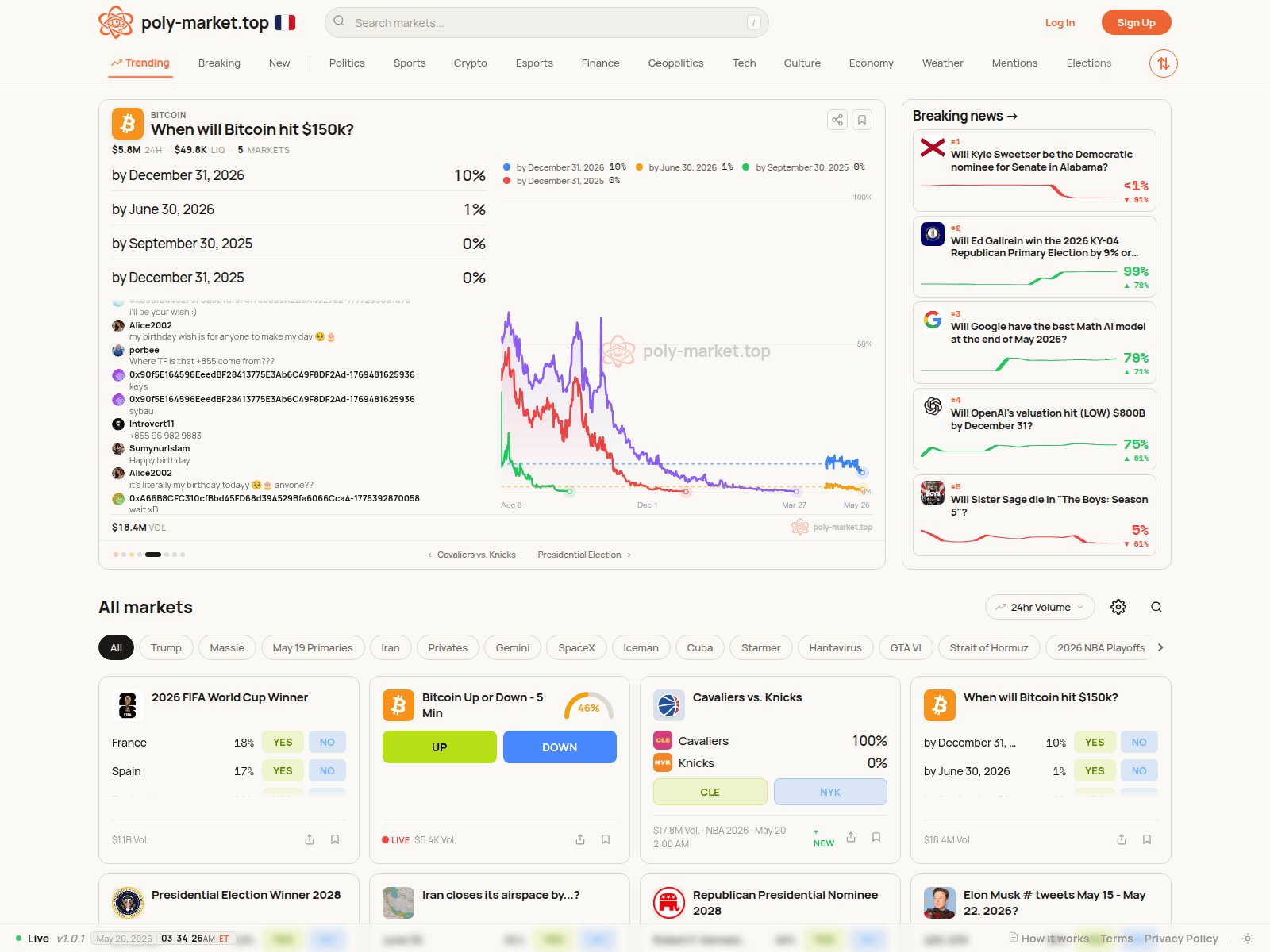 Screenshot of poly-market.top