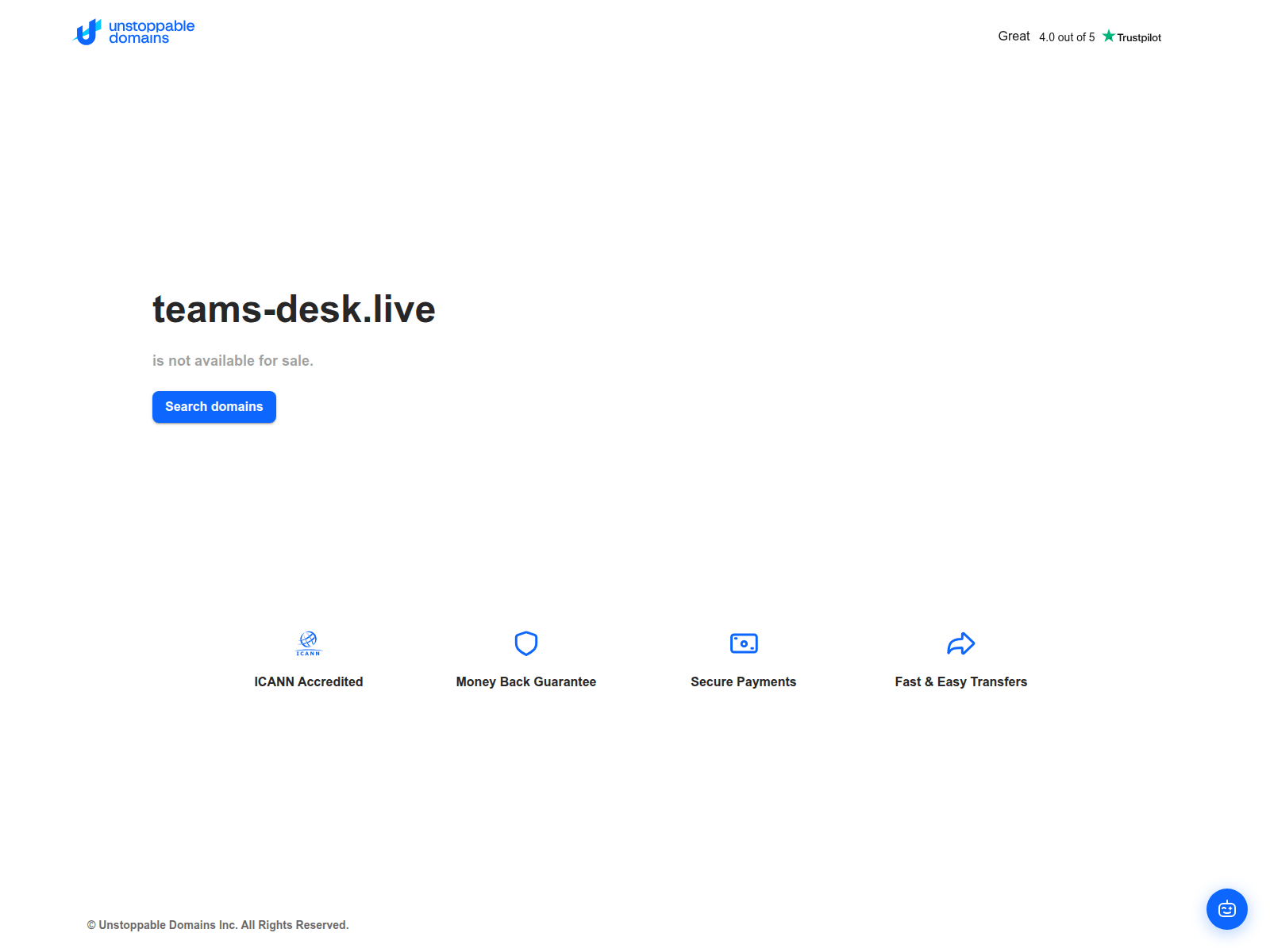 Screenshot of teams-desk.live