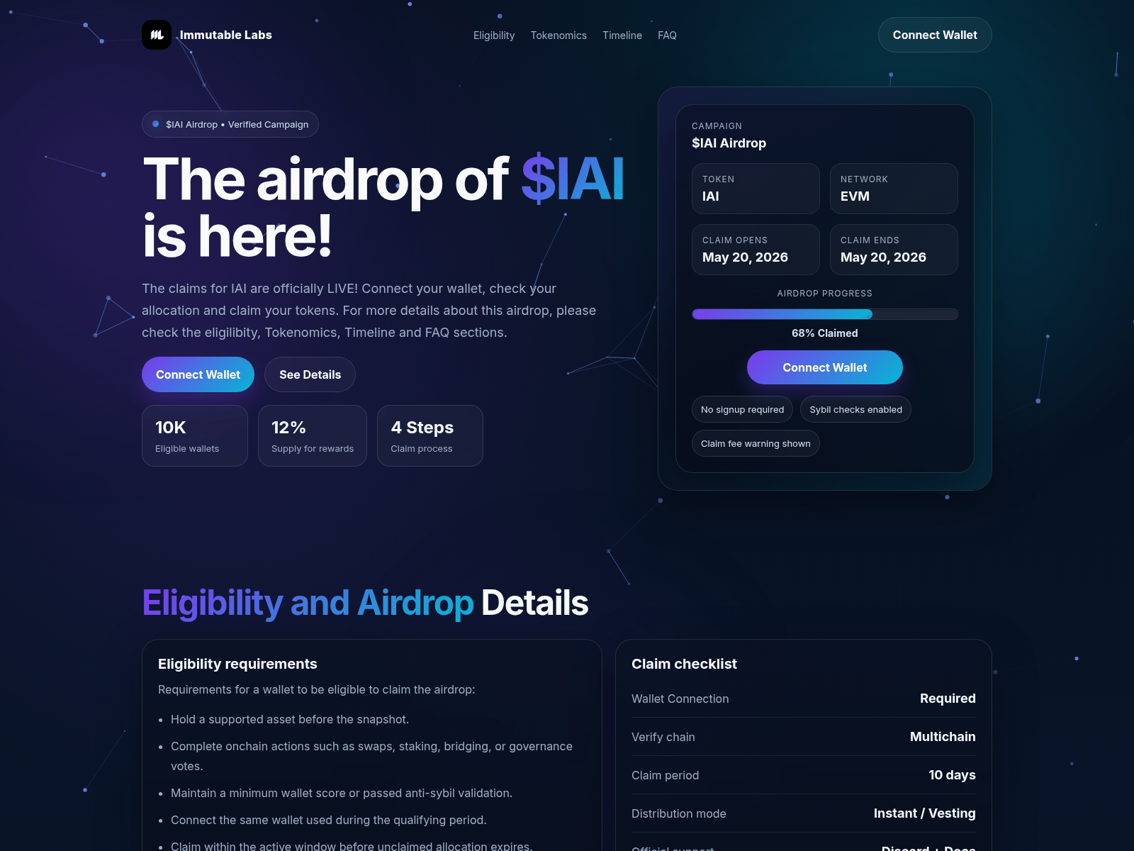 Screenshot of immuai.live