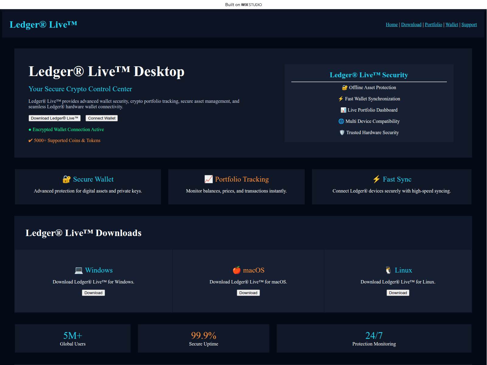 Screenshot of smart-lekdger.wixstudio.com