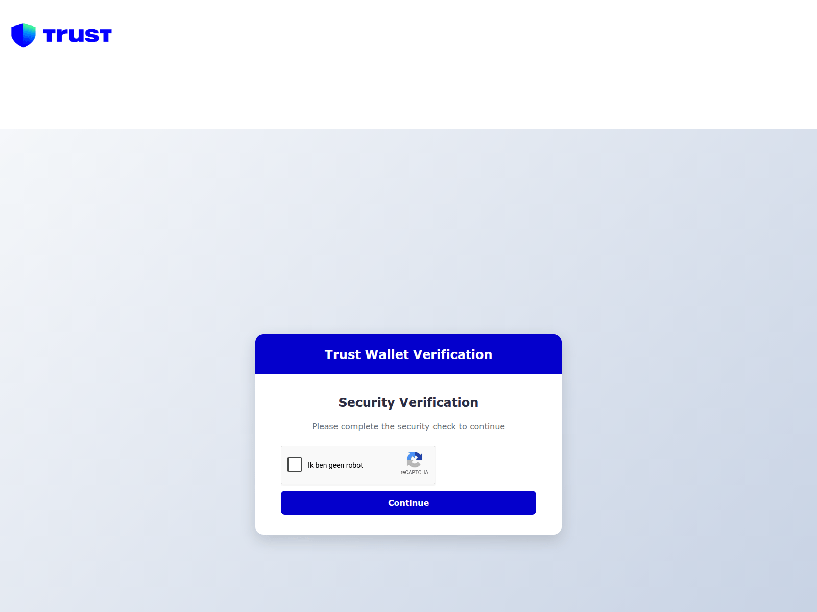 Screenshot of trustwalletsupport.dev