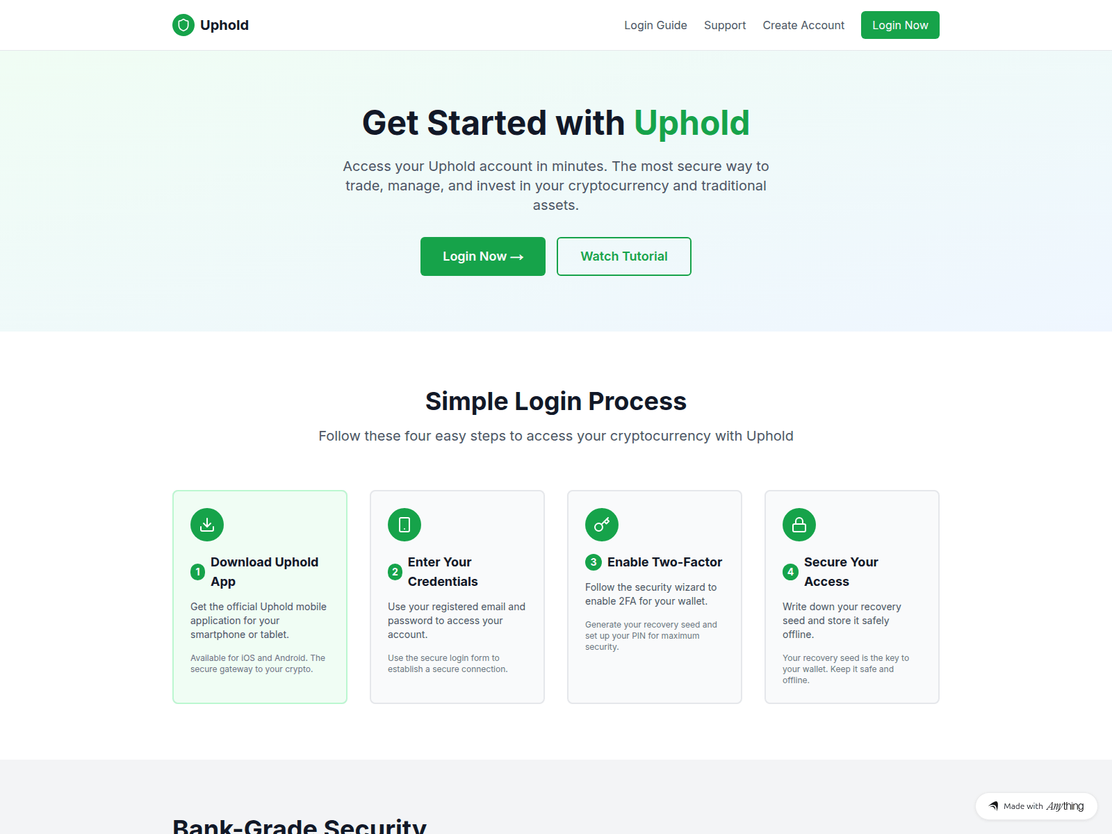 Screenshot of new-uphold.created.app
