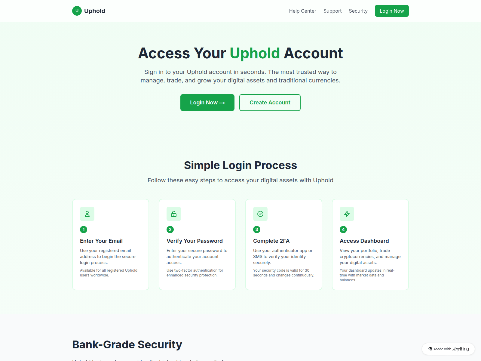 Screenshot of learn-uphold.created.app