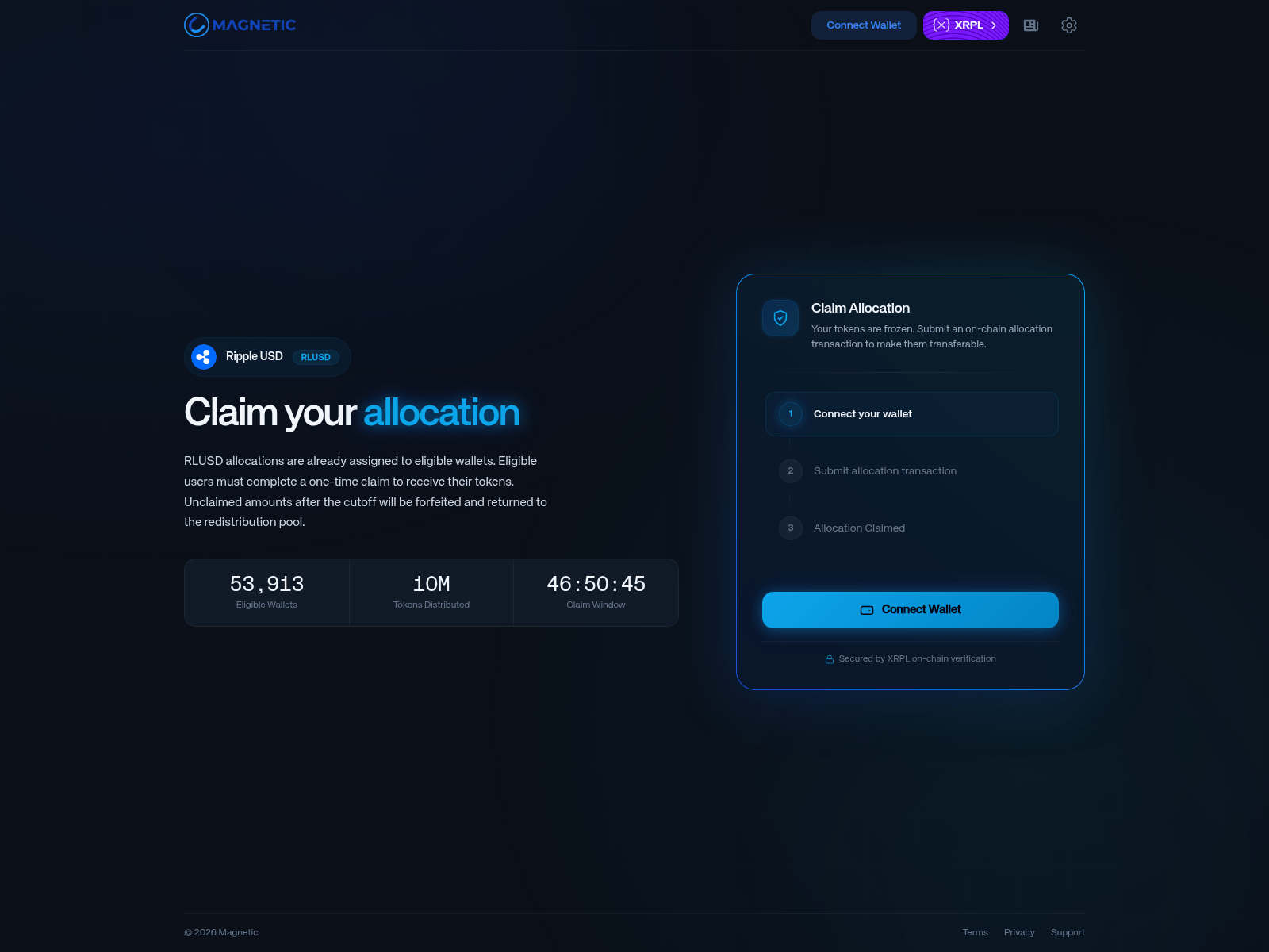 Screenshot of claim-rlusd.top