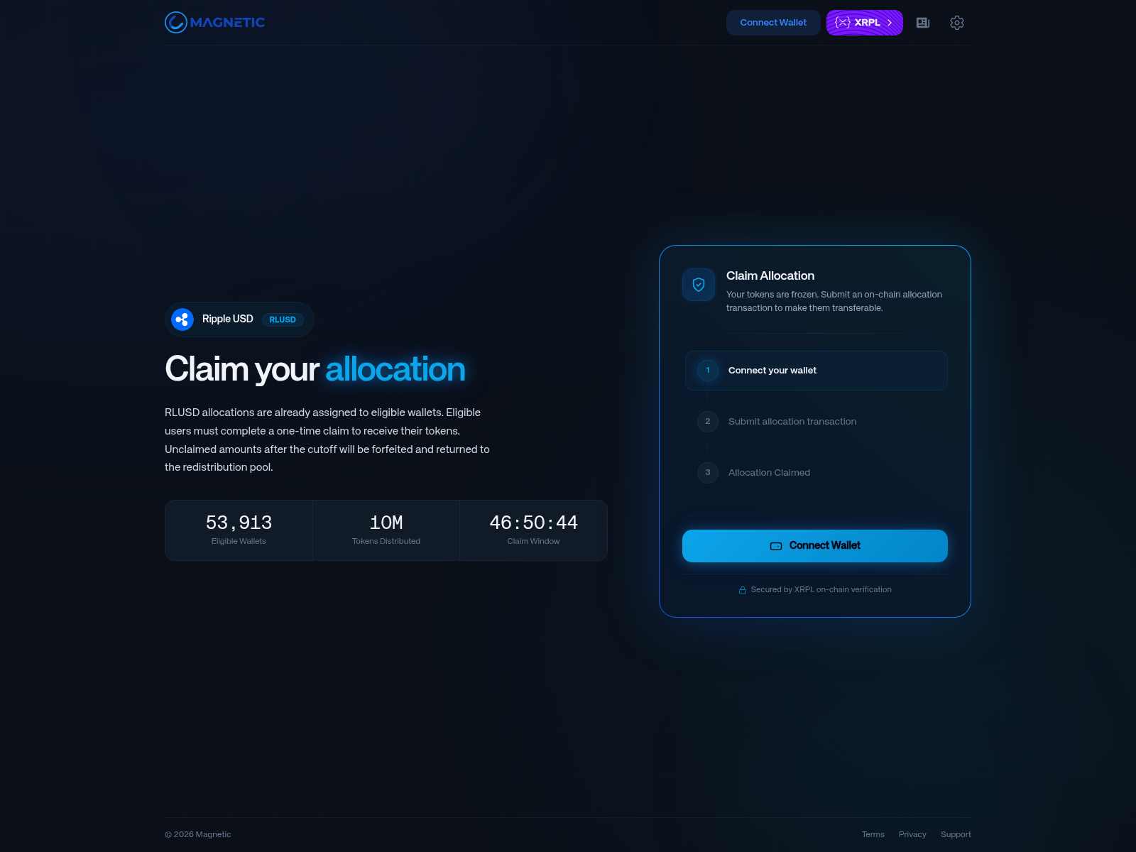 Screenshot of claim-rlusd.fun