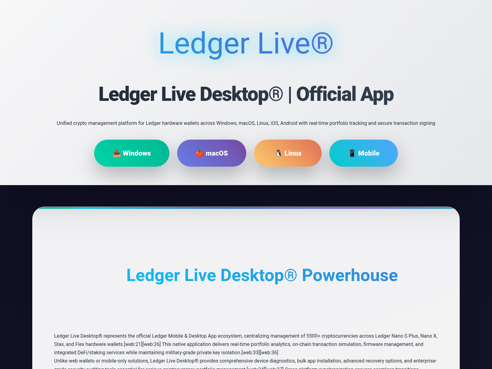 Screenshot of desktop-ledgerlive.wasmer.app