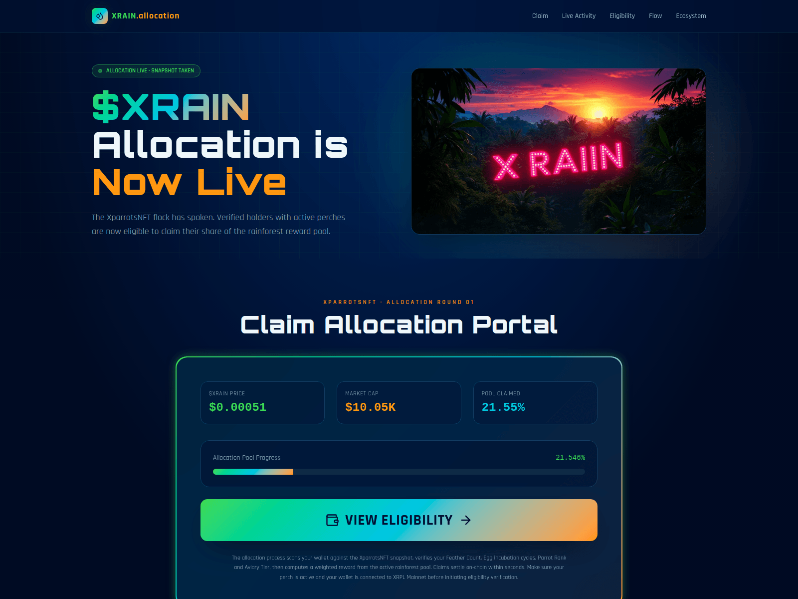 Screenshot of xrainlabs.com