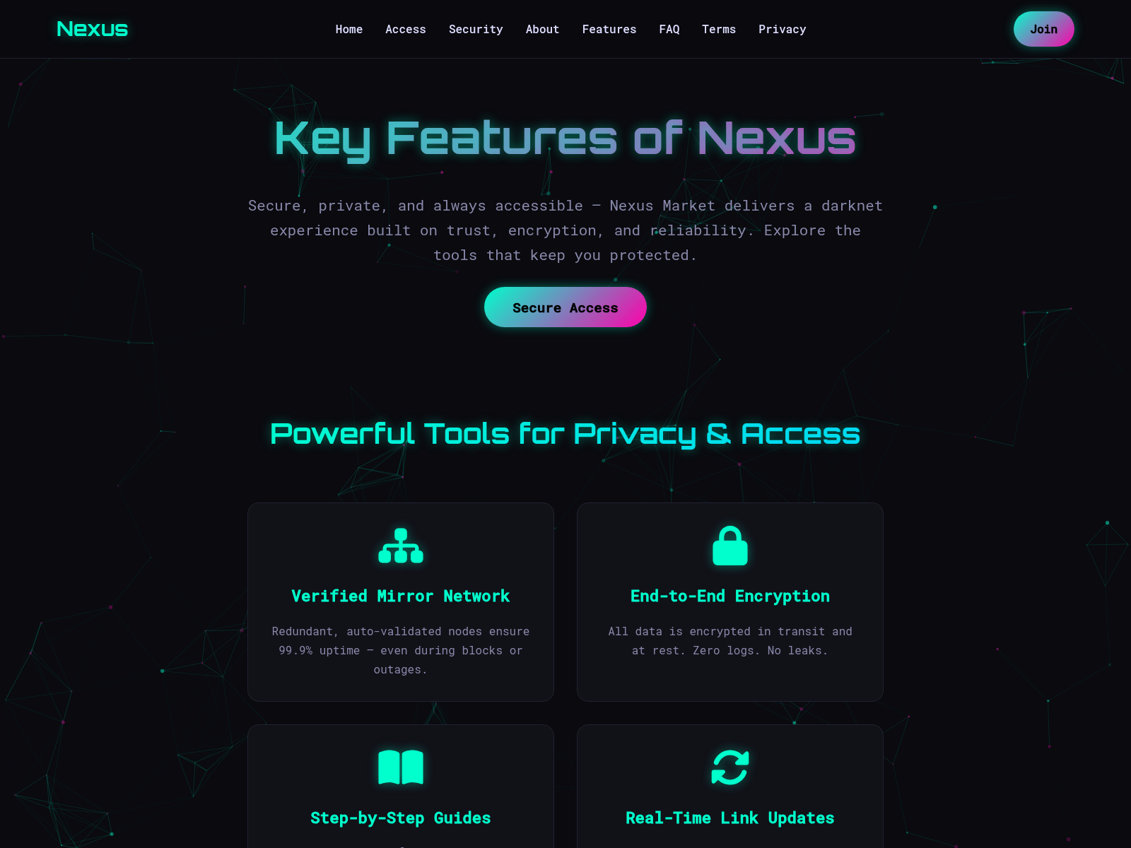 Screenshot of nexusdarknetshop.com