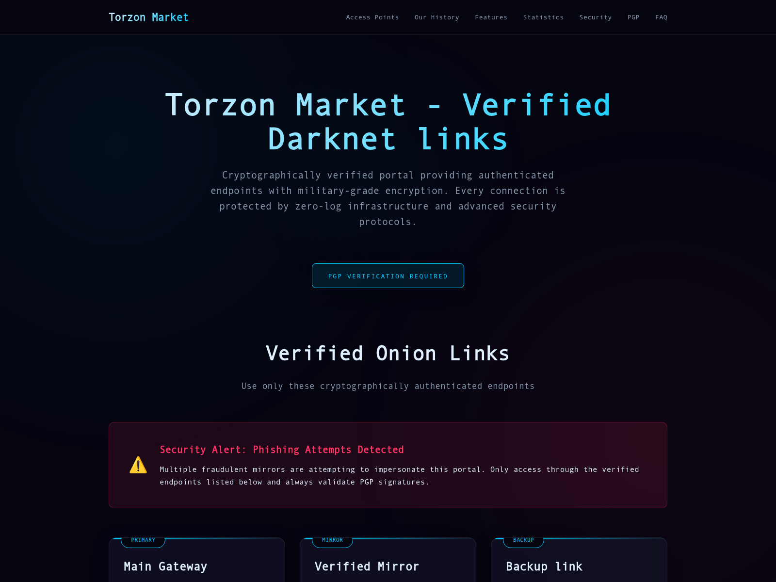 Screenshot of torzonmarket-access.com