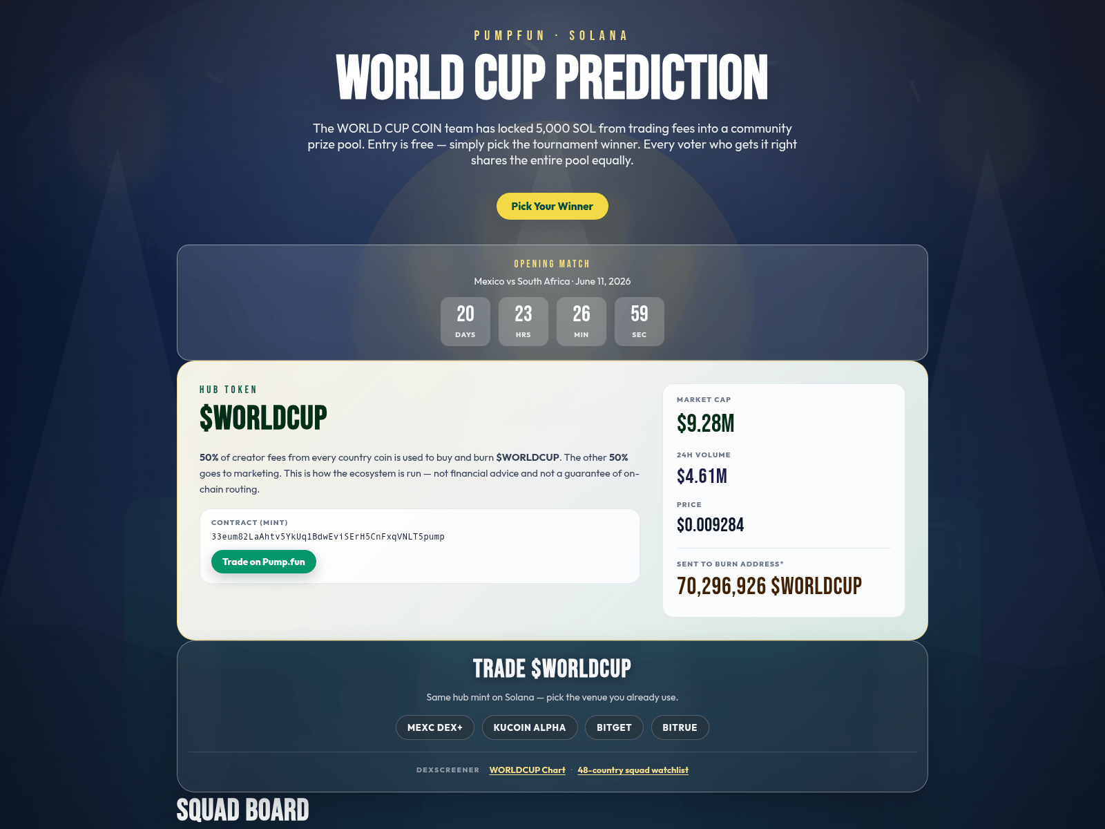 Screenshot of vote-worldcupcoin.com