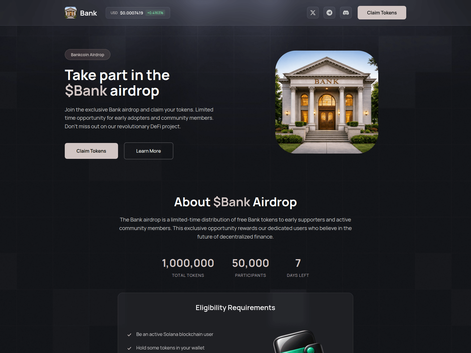 Screenshot of x-bankcoin.fun
