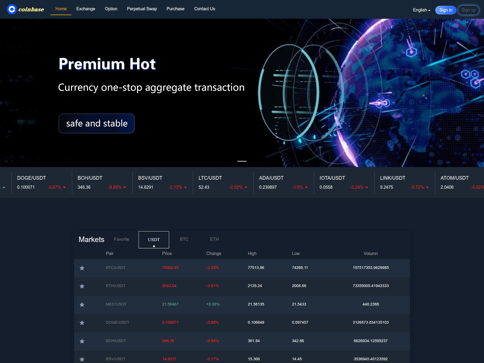 Screenshot of web.coinbase-china.info