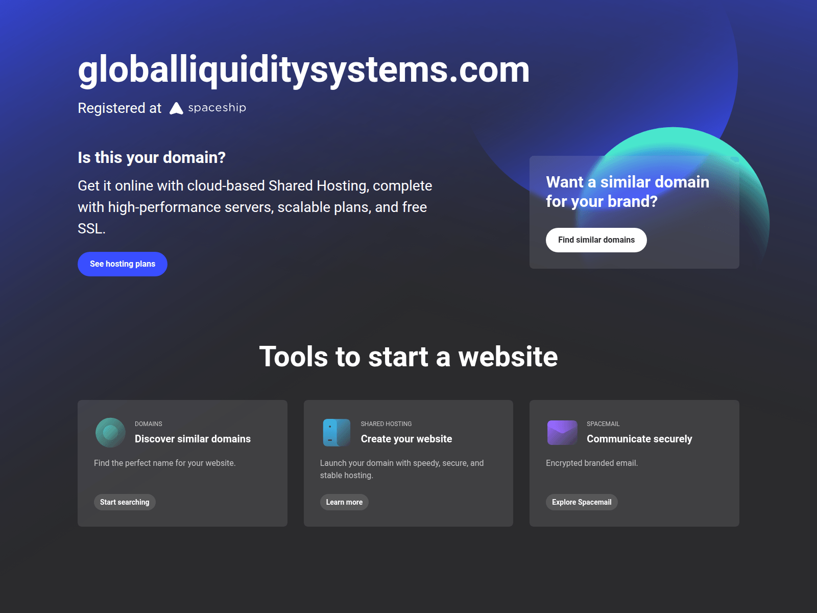 Screenshot of globalliquiditysystems.com