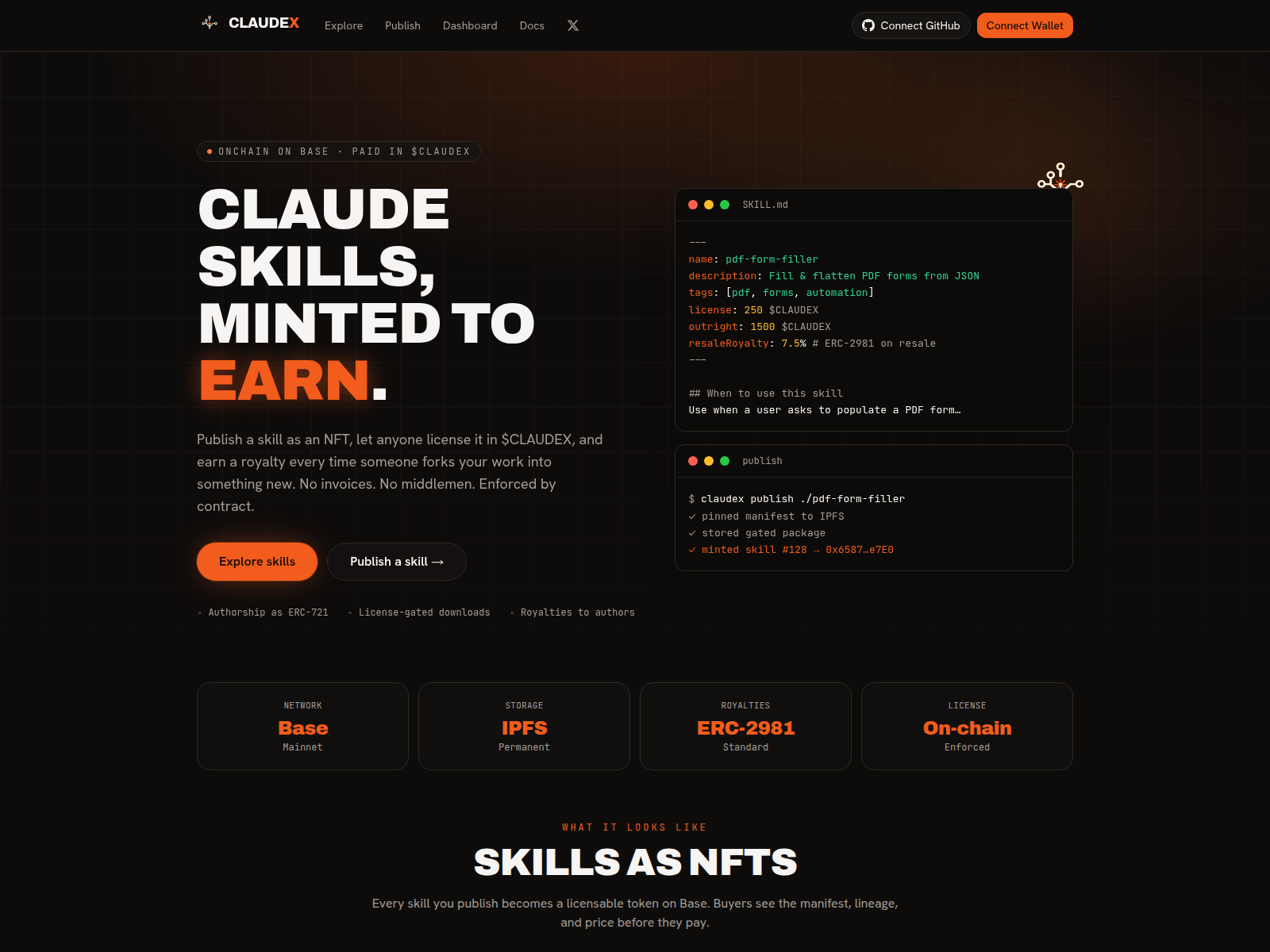 Screenshot of claude-x.app