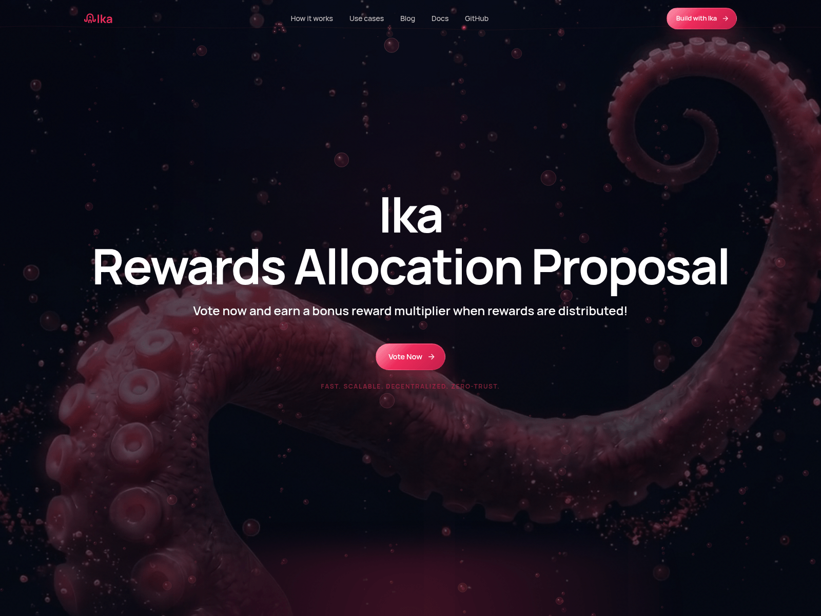 Screenshot of vote-ika.xyz