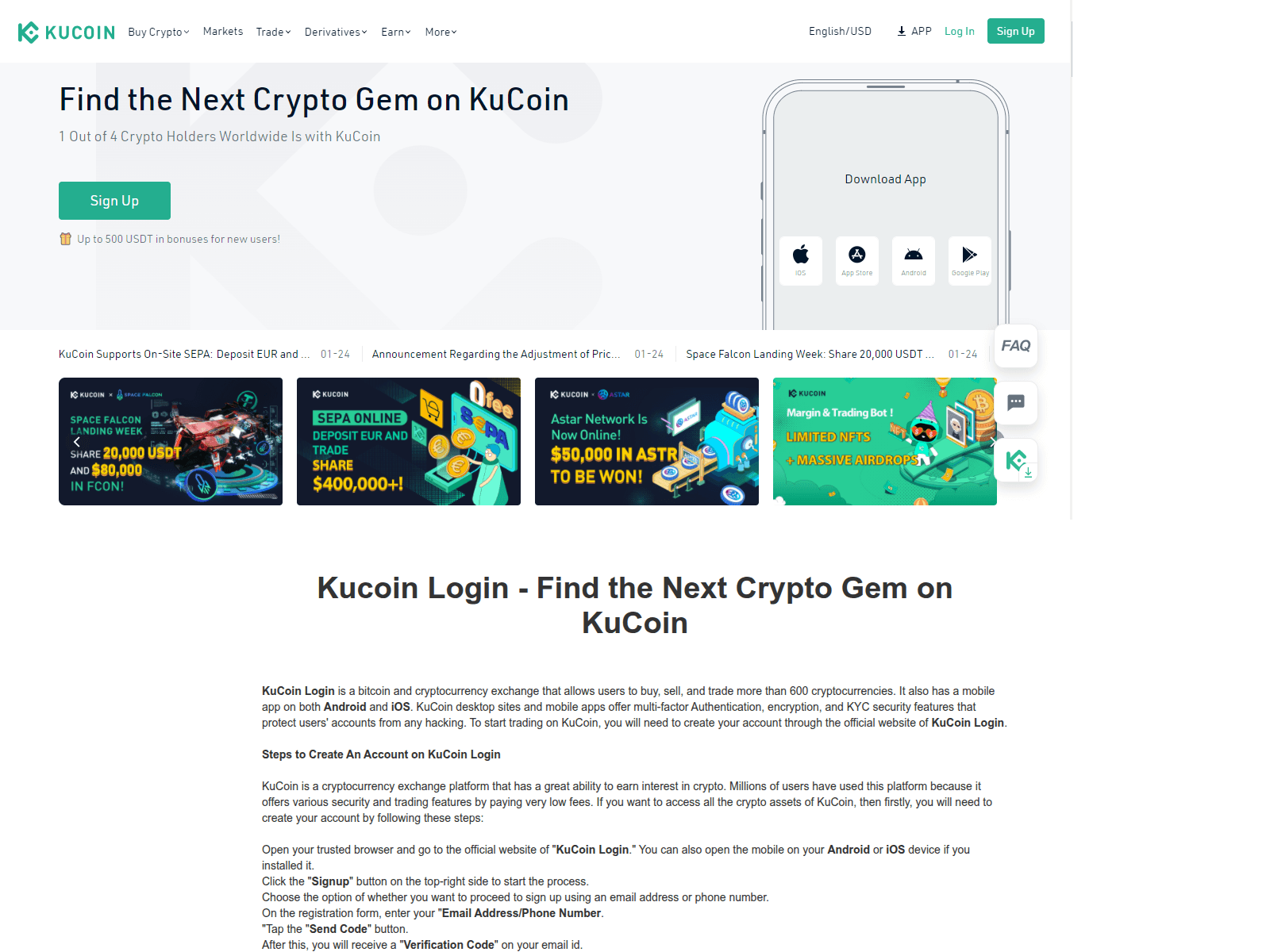 Screenshot of kuicoinloggin.webflow.io