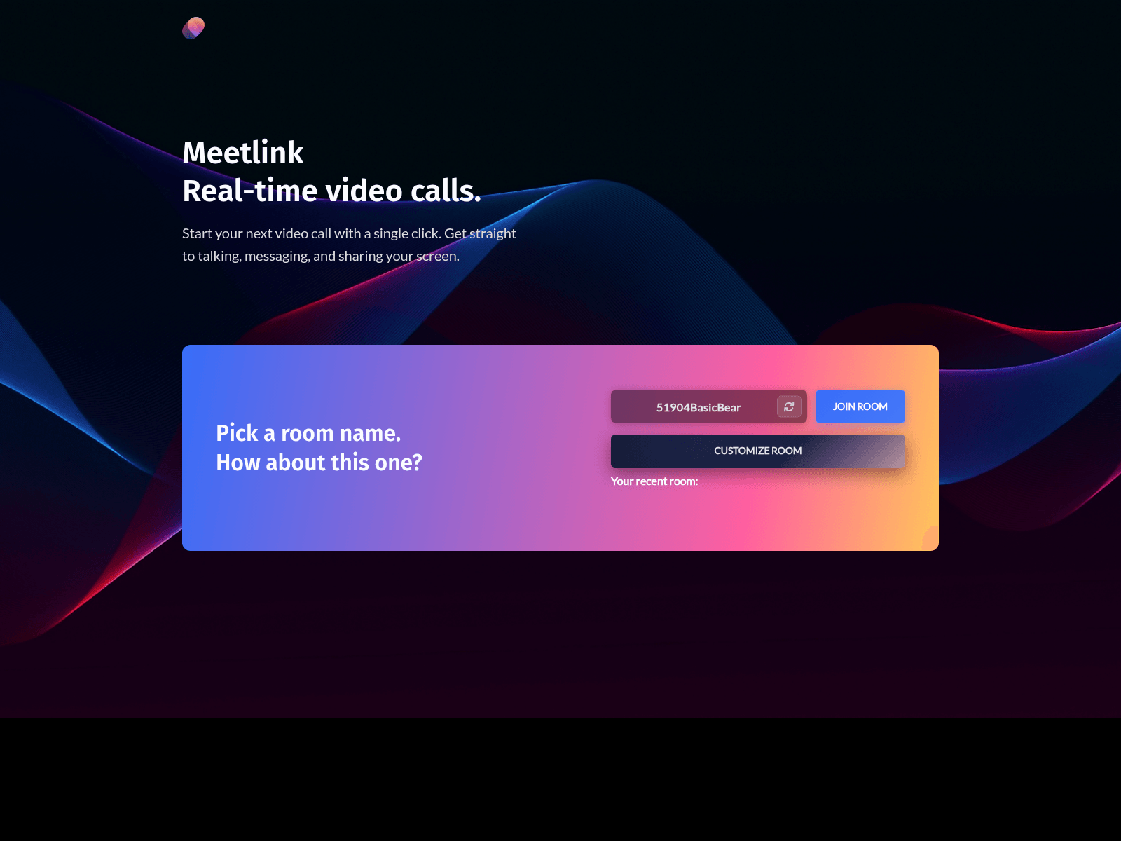 Screenshot of meetlink.cloud