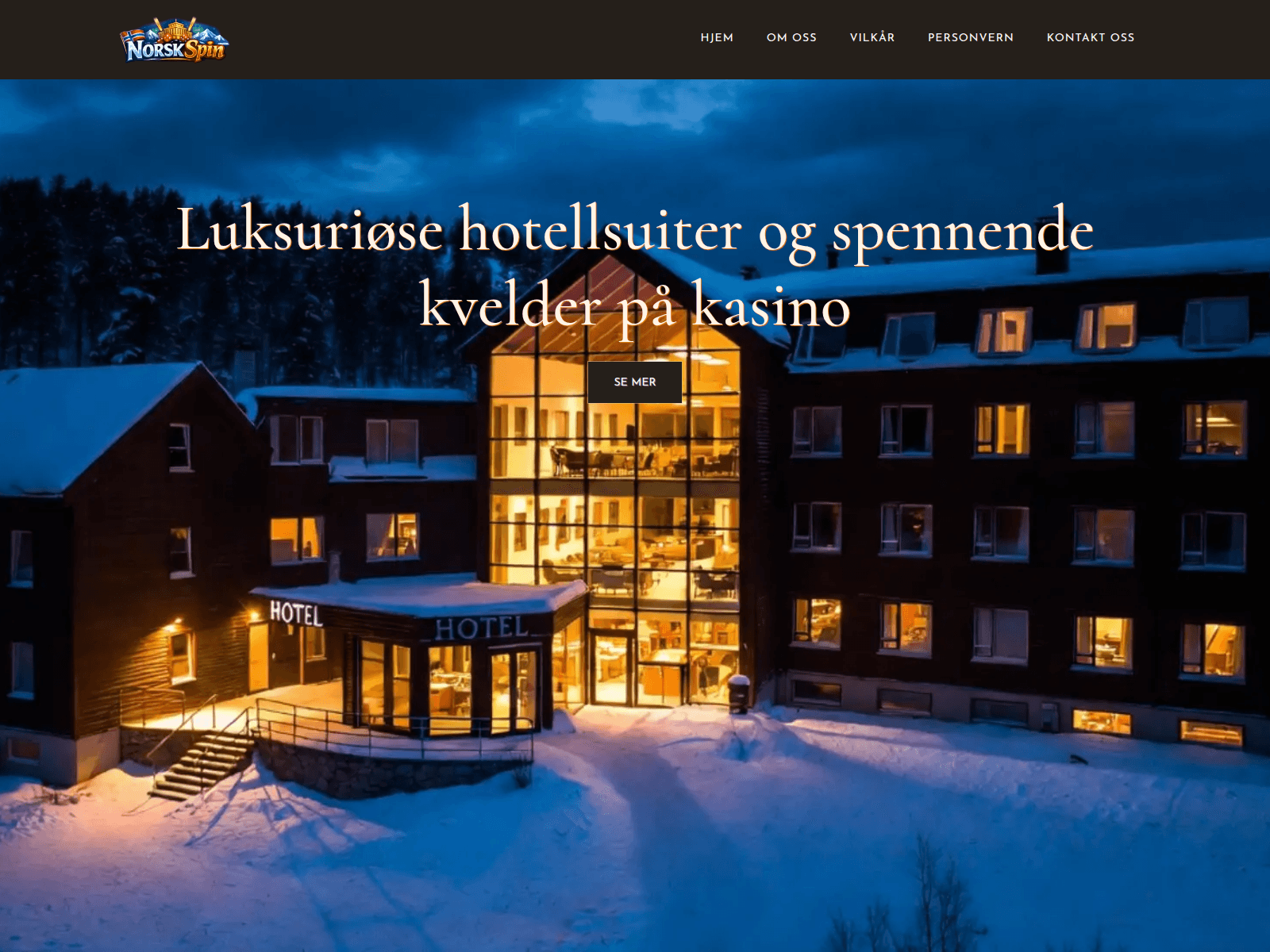 Screenshot of norskspin.site