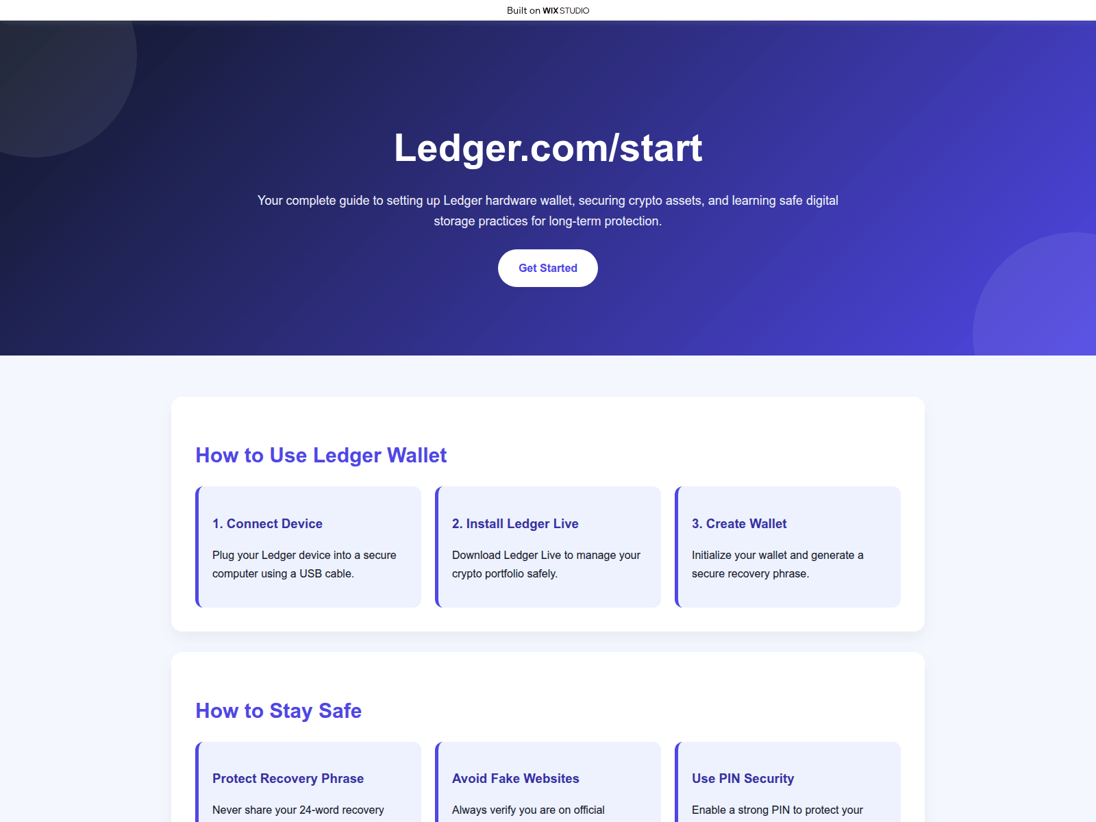 Screenshot of openstart-ledgr.wixstudio.com