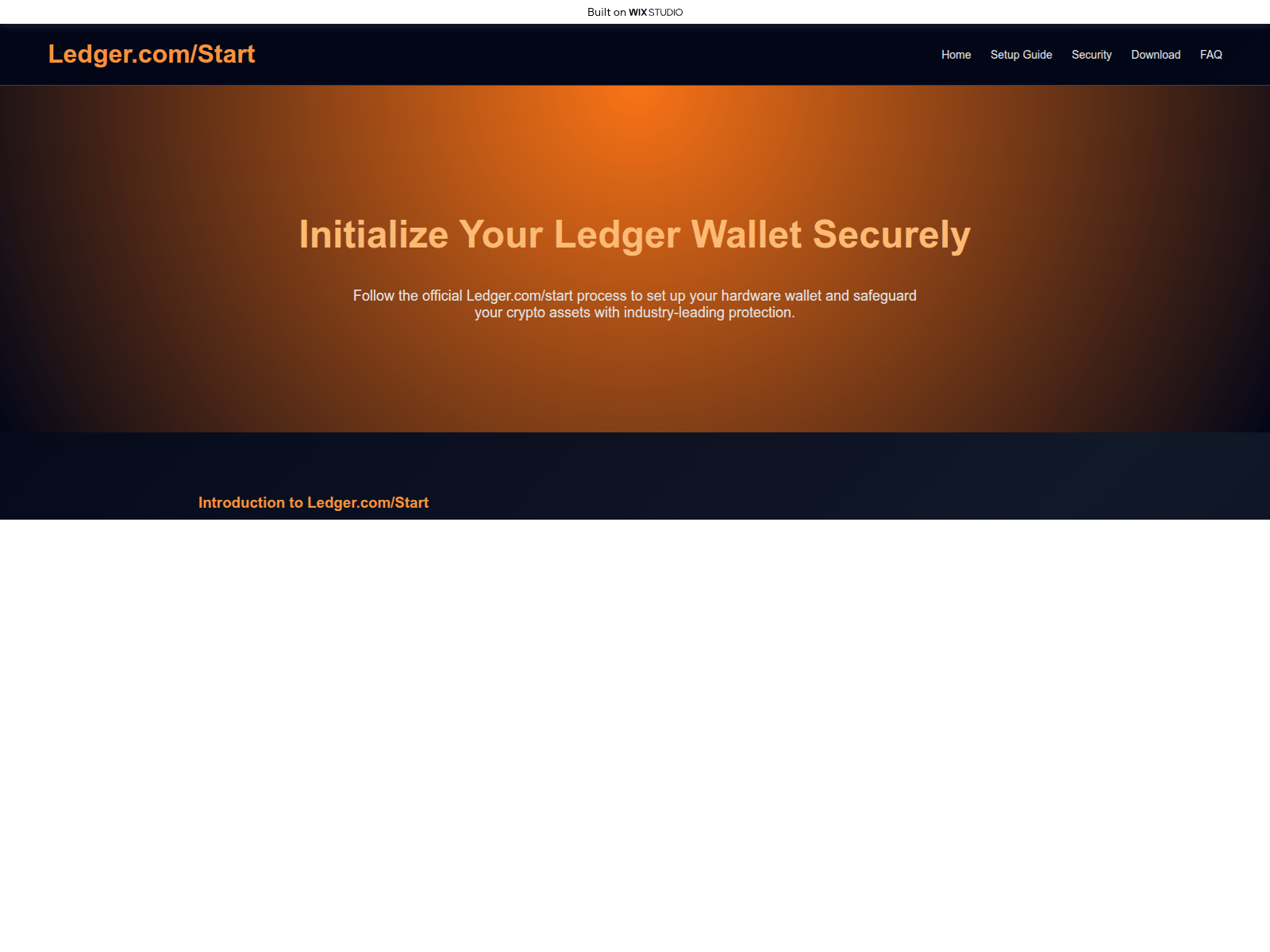 Screenshot of startoledgr.wixstudio.com