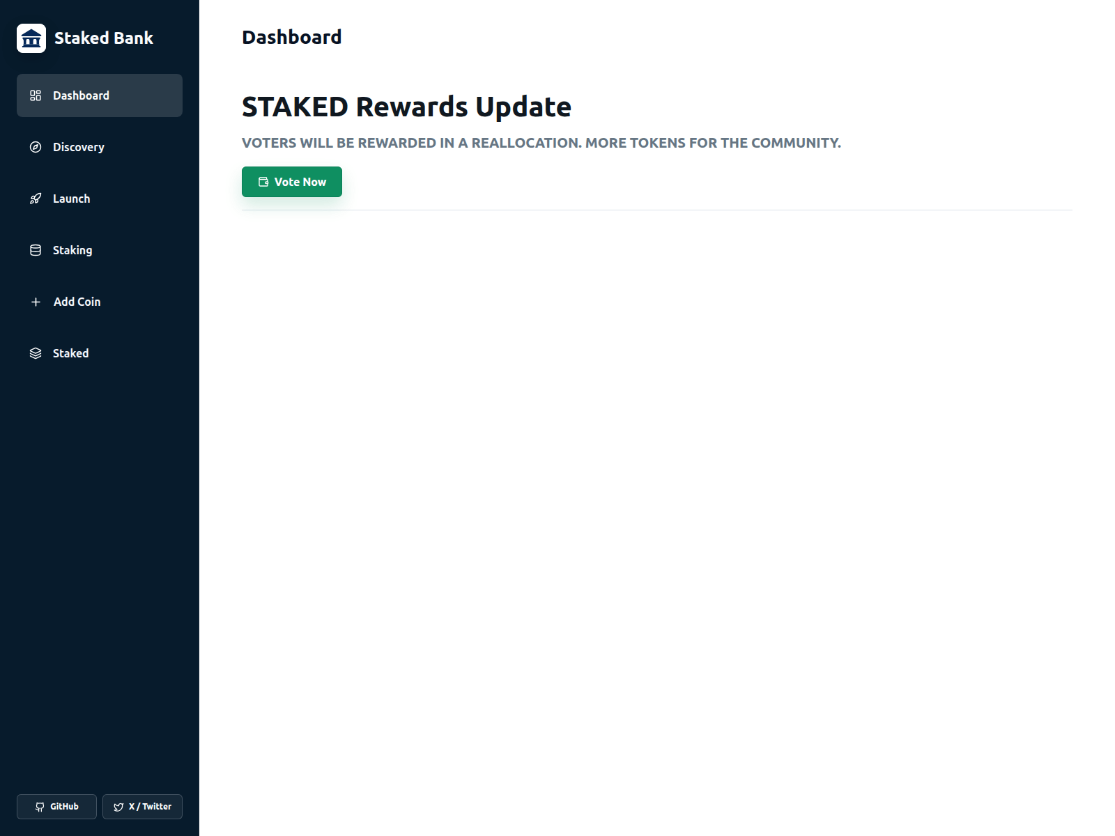 Screenshot of votes-staked.xyz