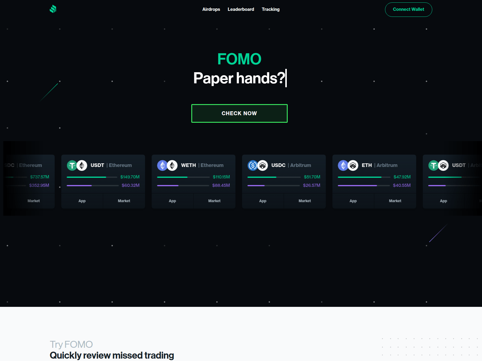 Screenshot of check-fomo.web.app