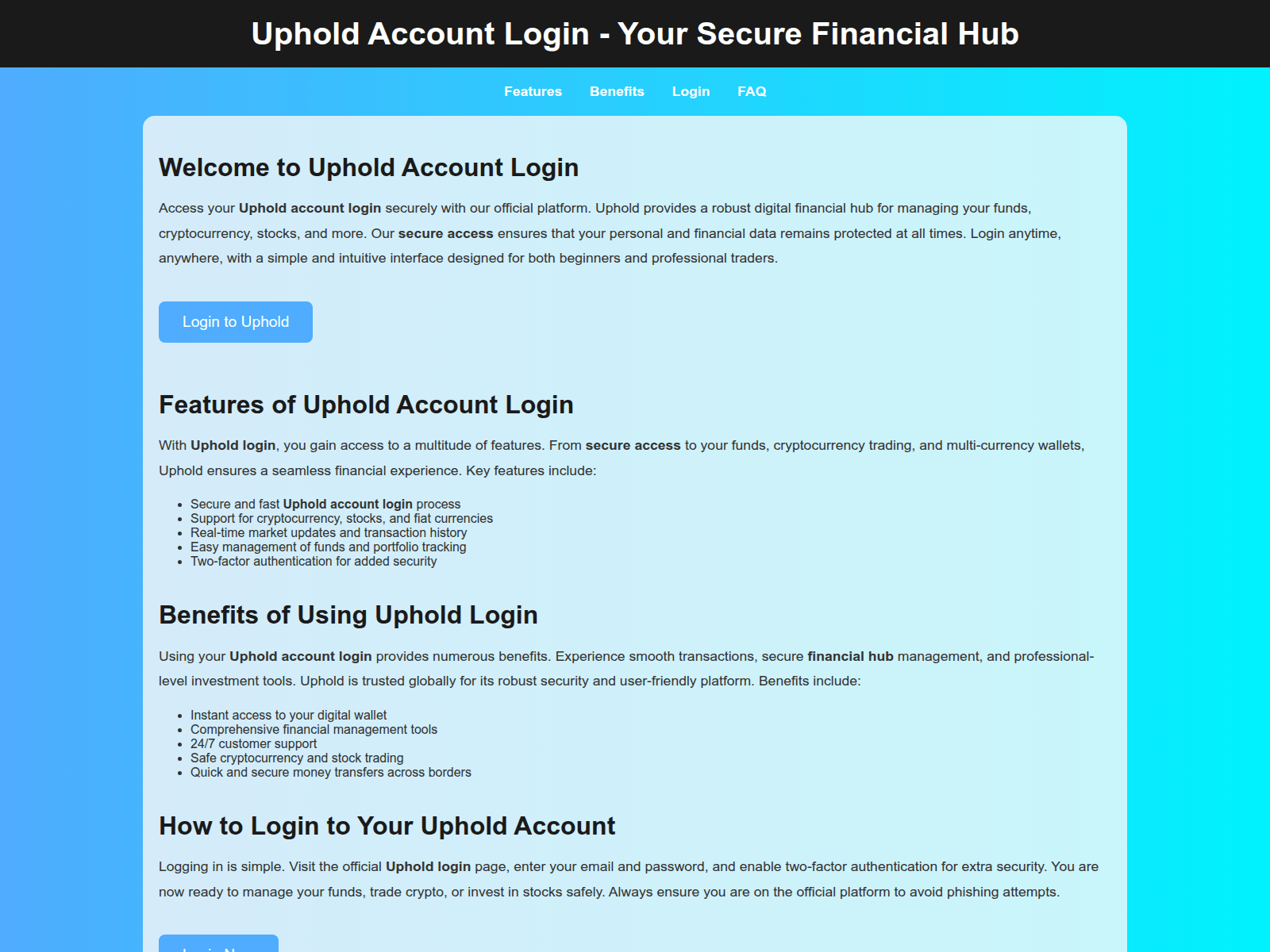 Screenshot of up--hold--login.pages.dev