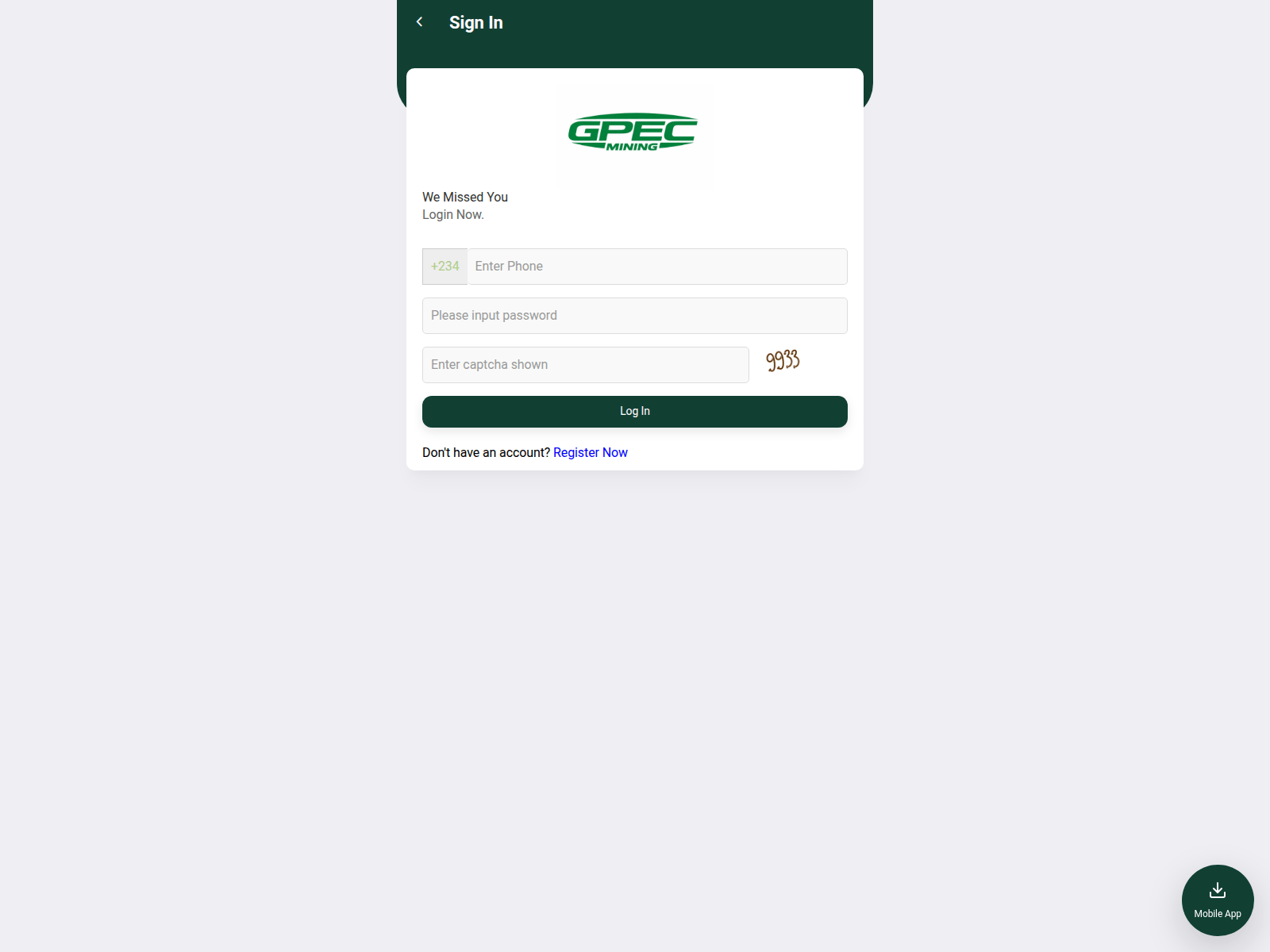 Screenshot of gpecmining.cc