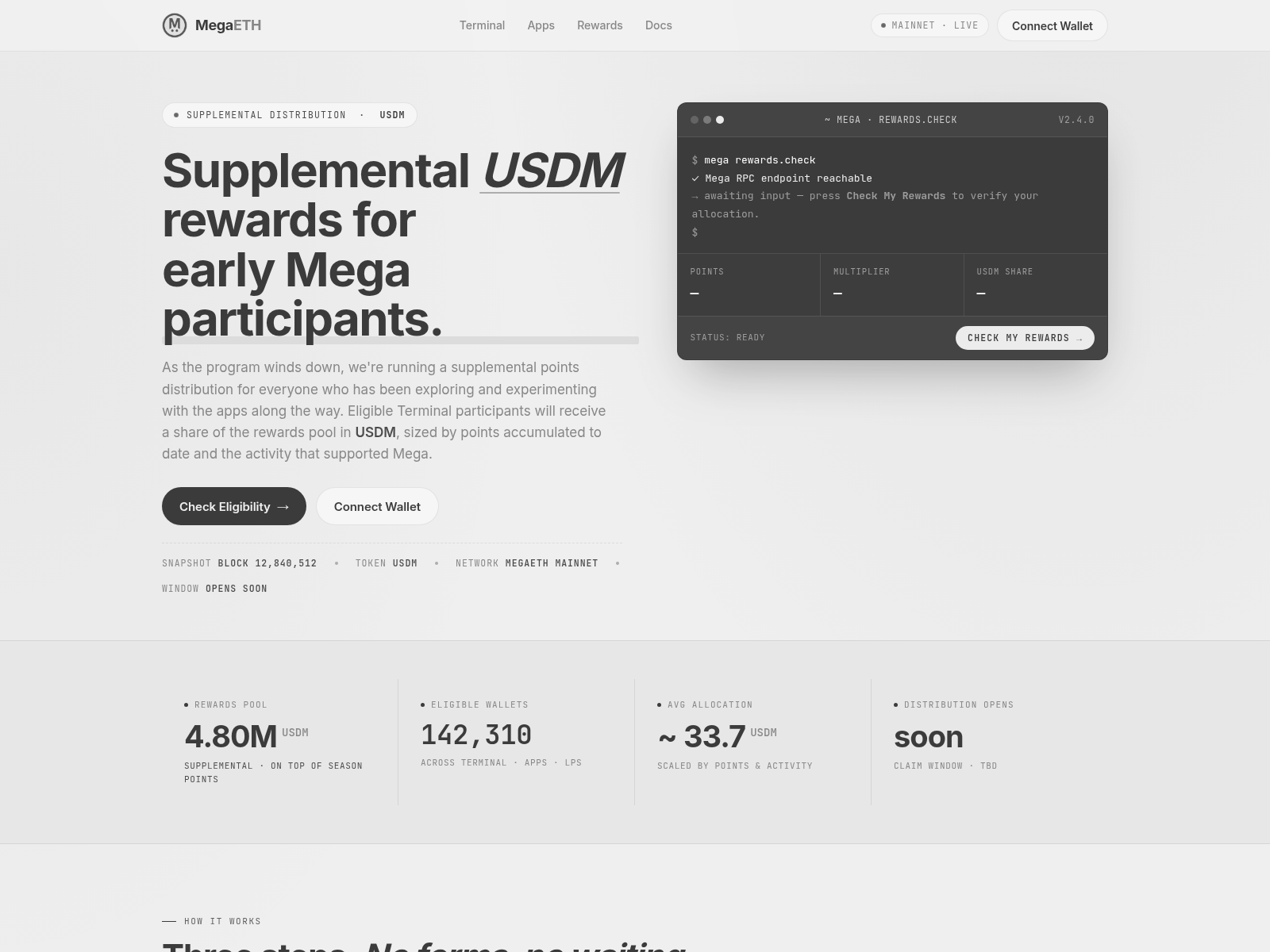 Screenshot of mega-usdm.com