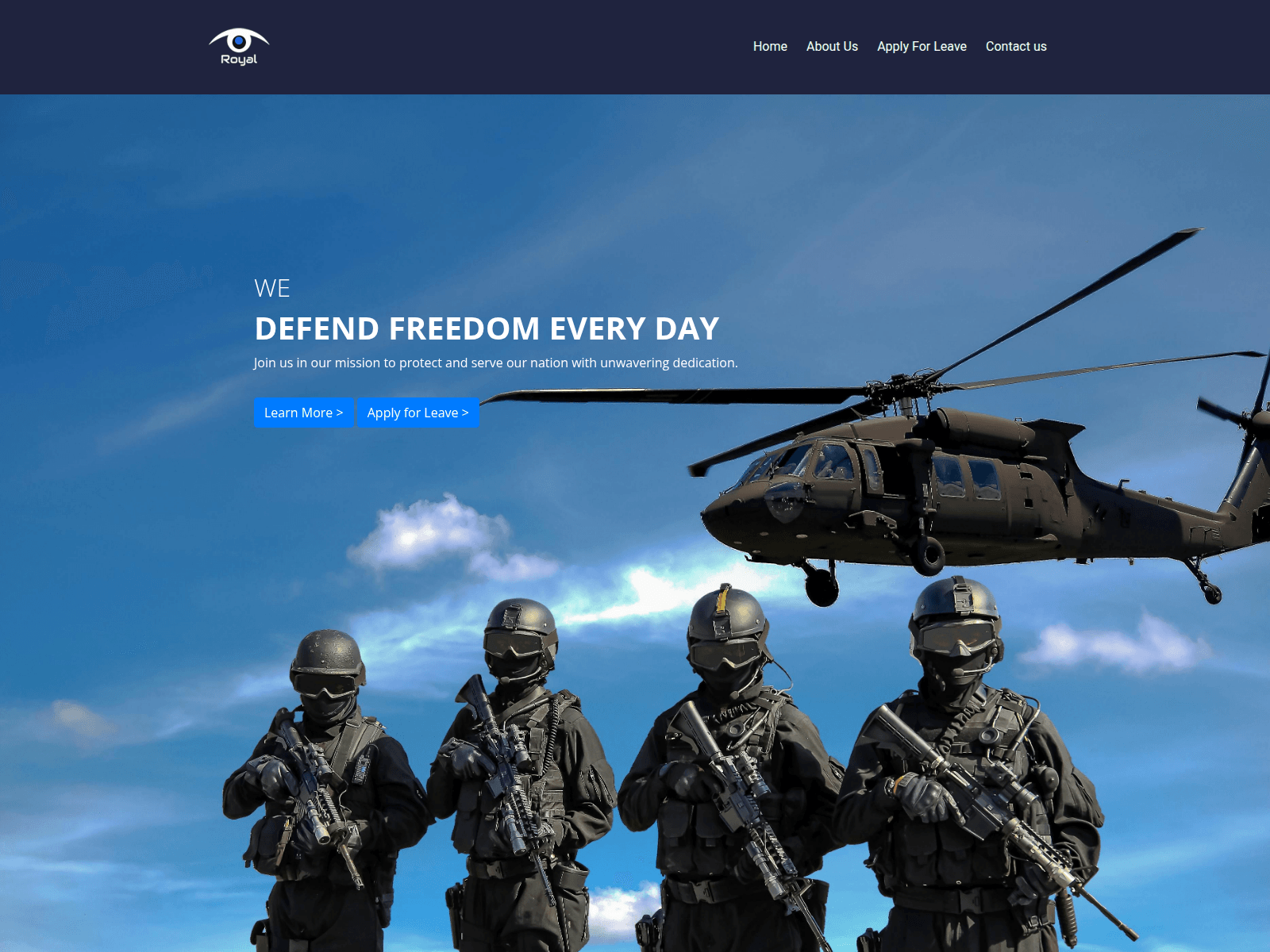 Screenshot of raremilitaryun.xyz