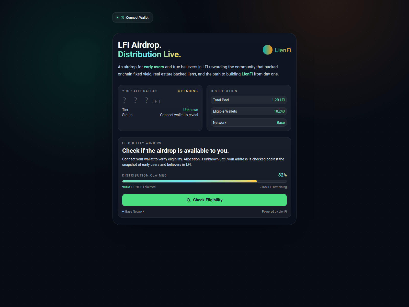Screenshot of event-lienfi.live