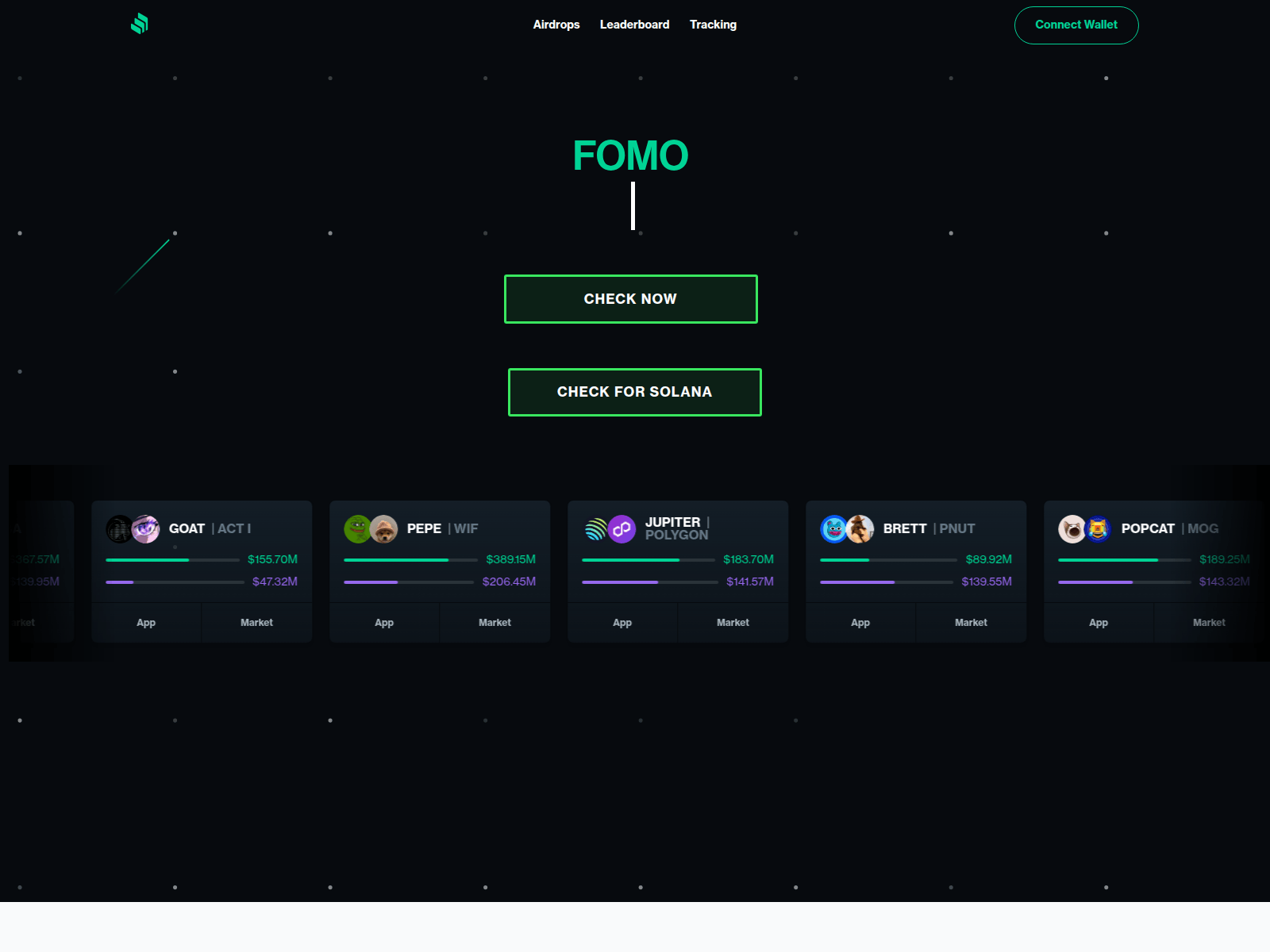 Screenshot of crypto-fomo.pages.dev