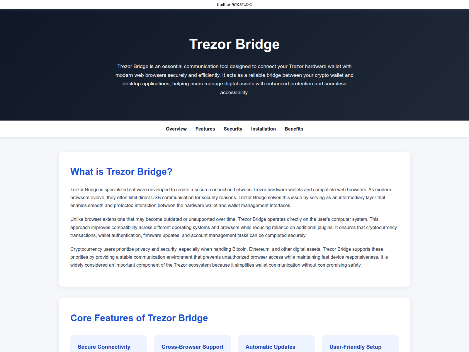 Screenshot of startd-bridge-trzr.wixstudio.com