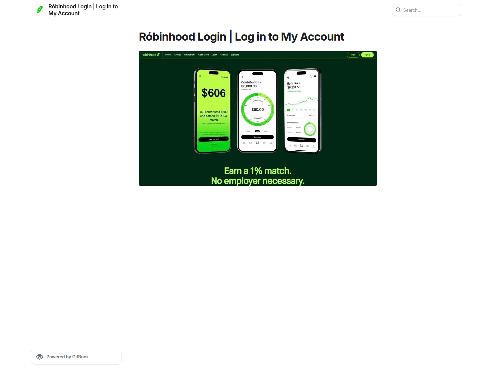 Screenshot of robnhxodlogen.gitbook.io