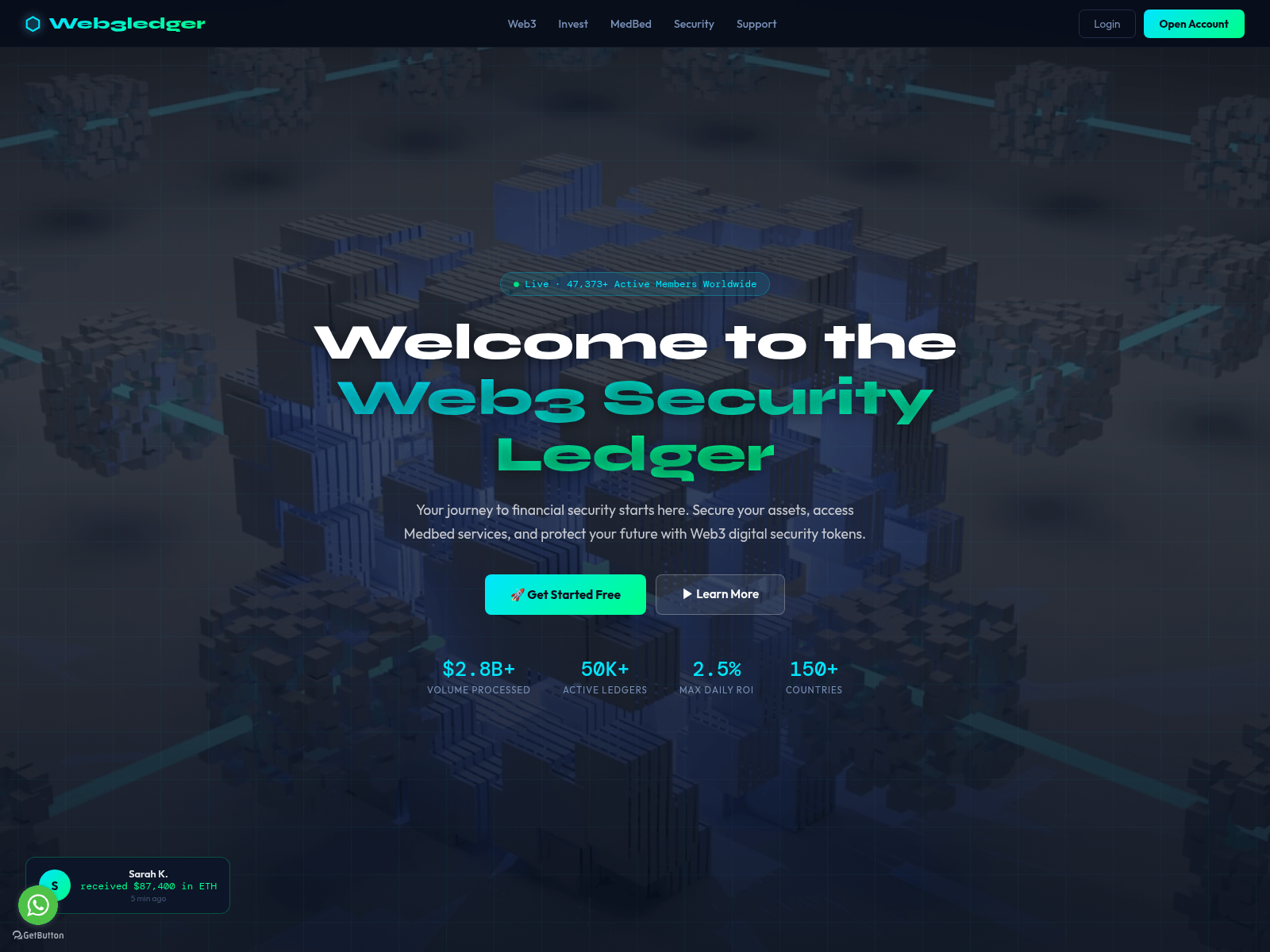 Screenshot of web3securityledger.net