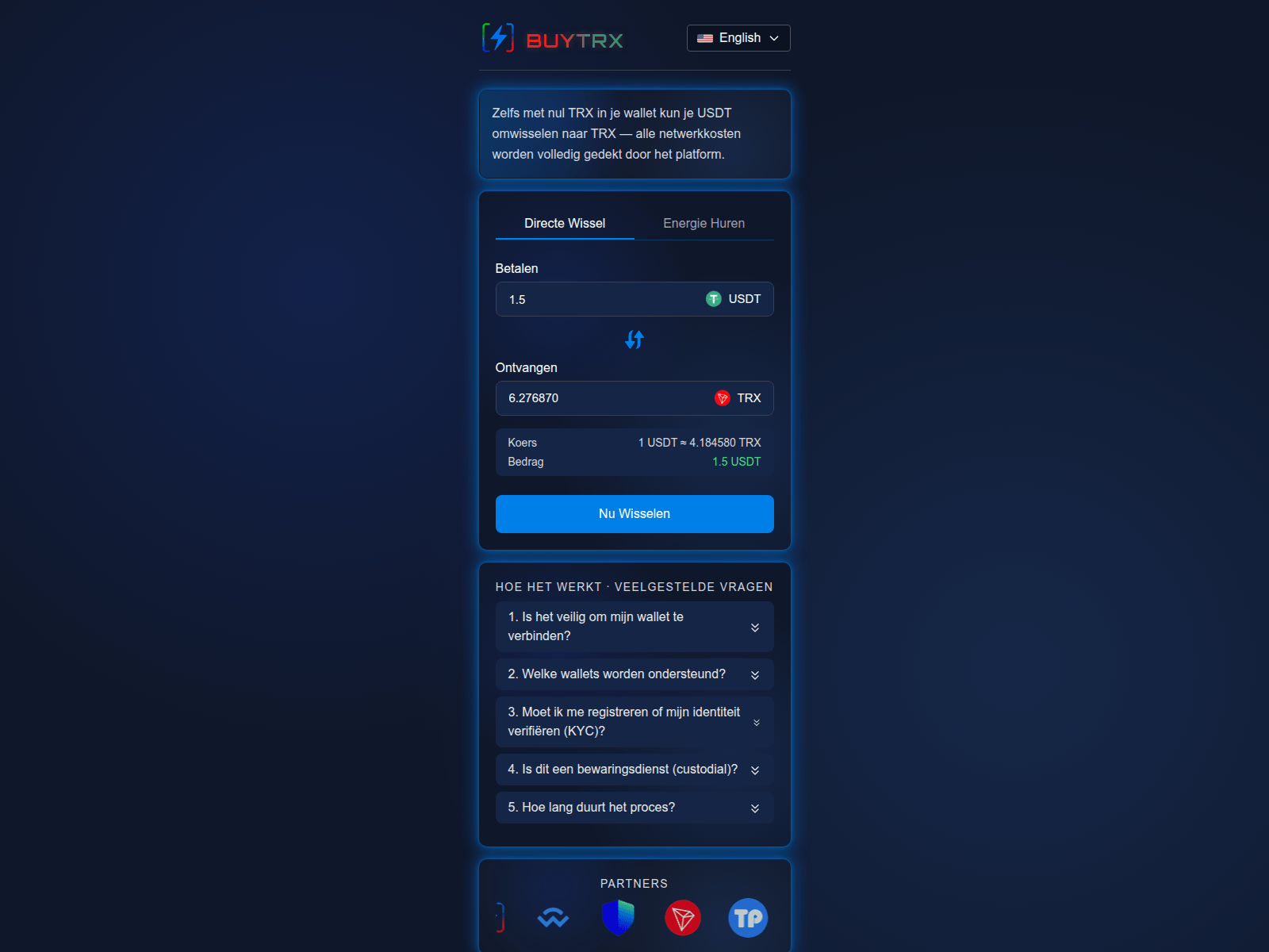 Screenshot of buytrx.best