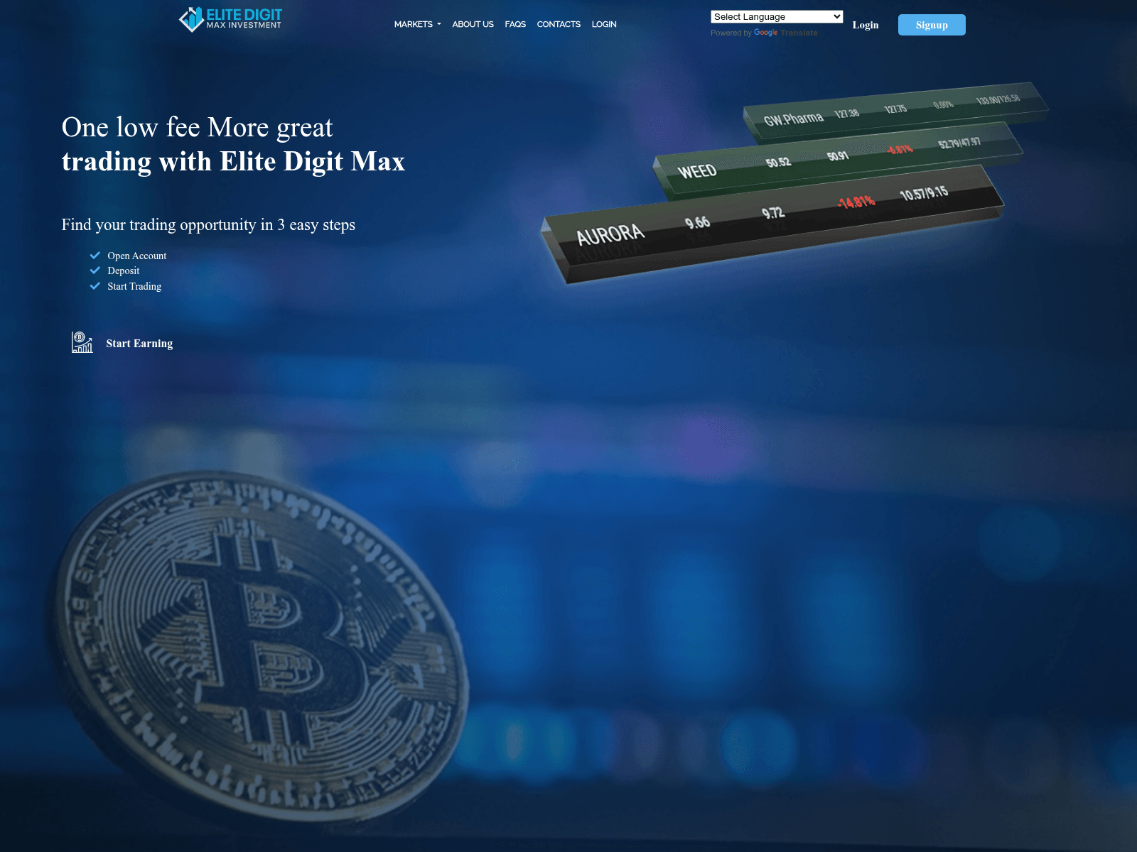 Screenshot of elitedigitmax.com