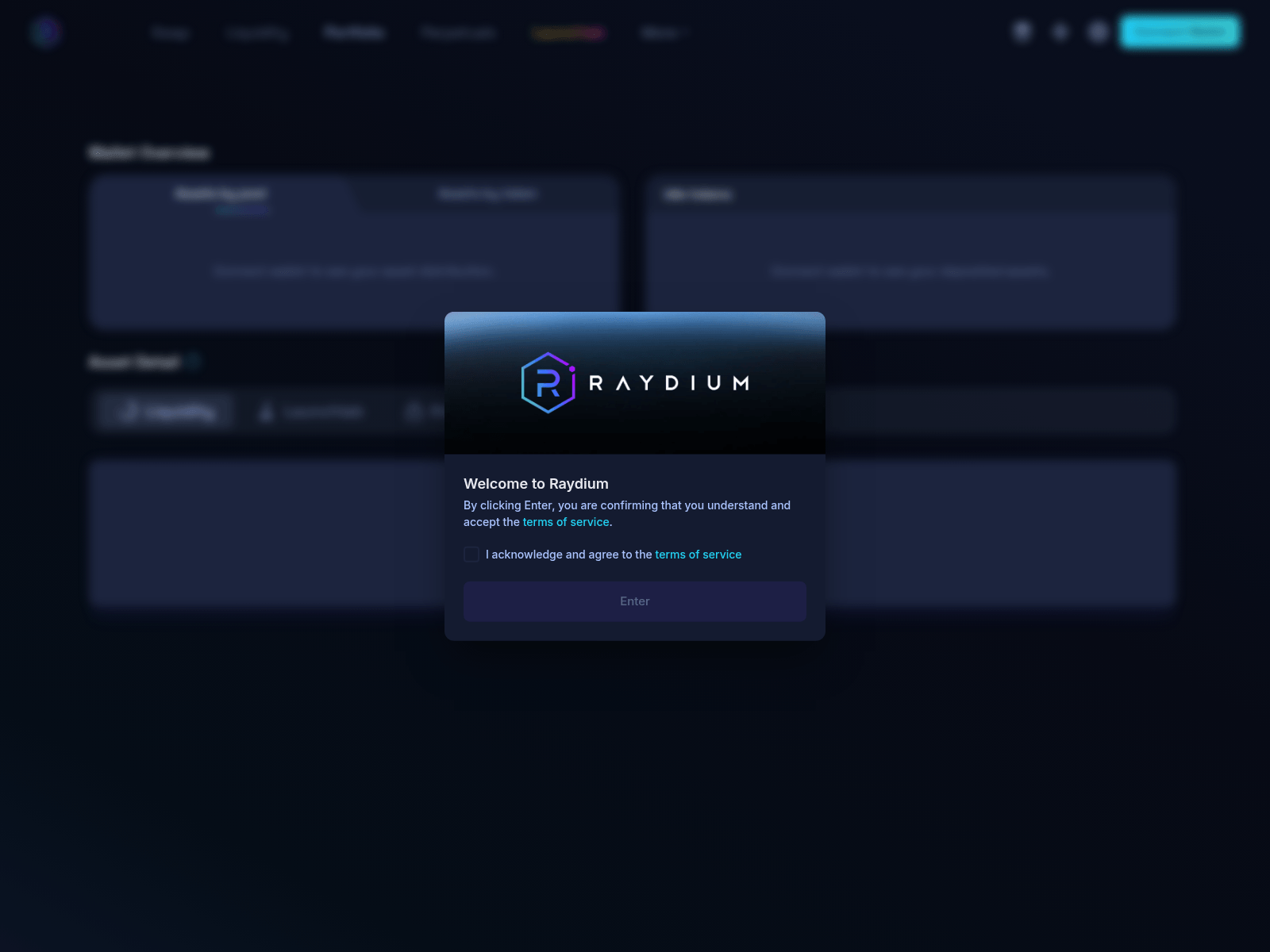Screenshot of www.vote-raydium.com