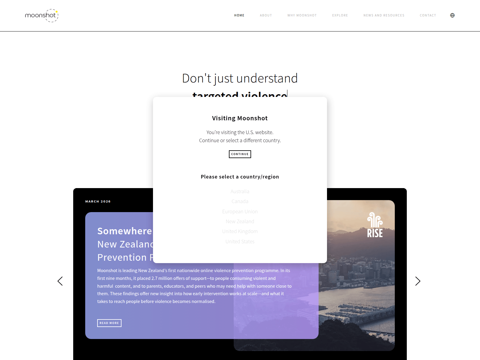 Screenshot of moonshotteam.com