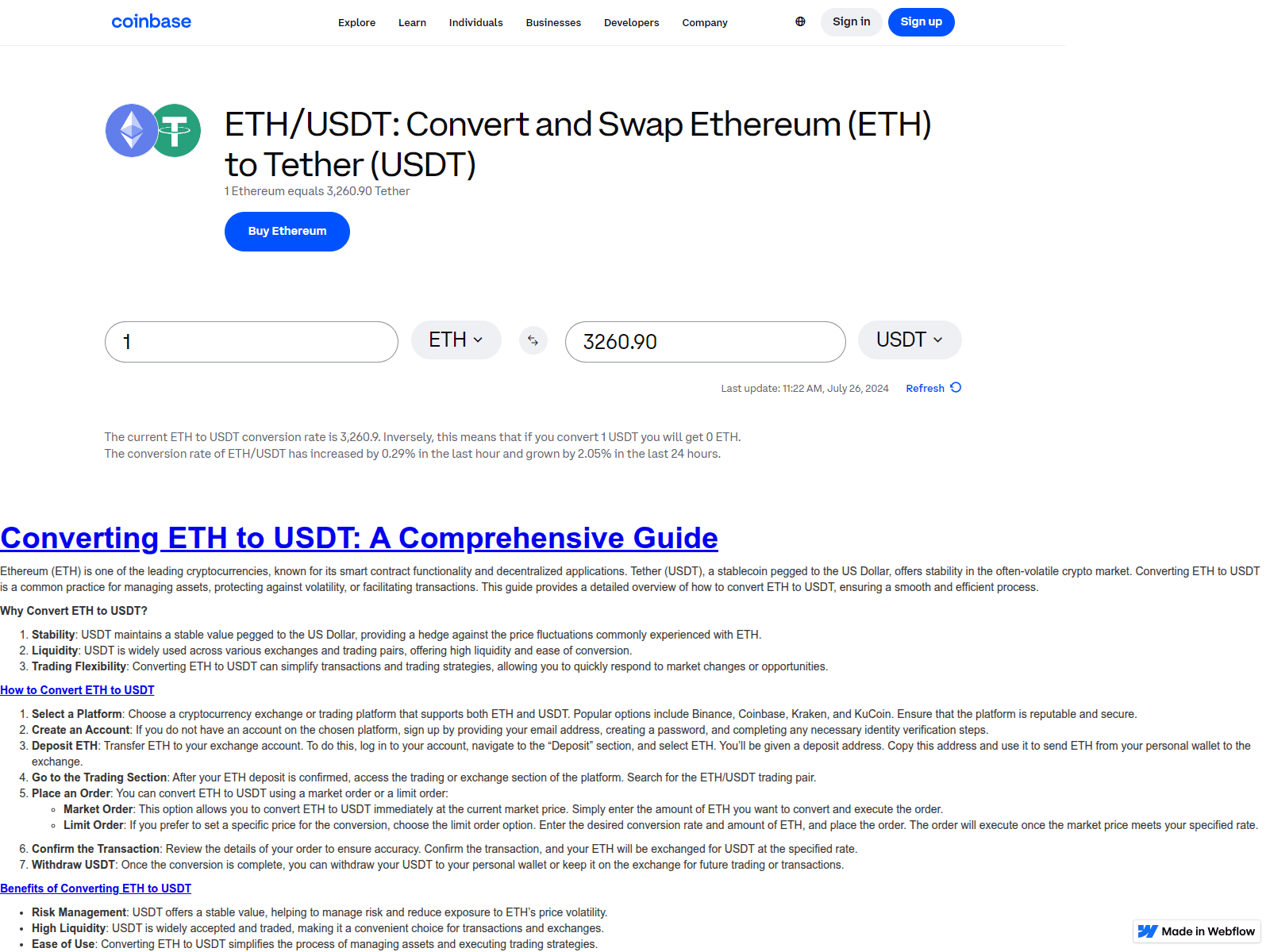 Screenshot of ettytousdt.webflow.io