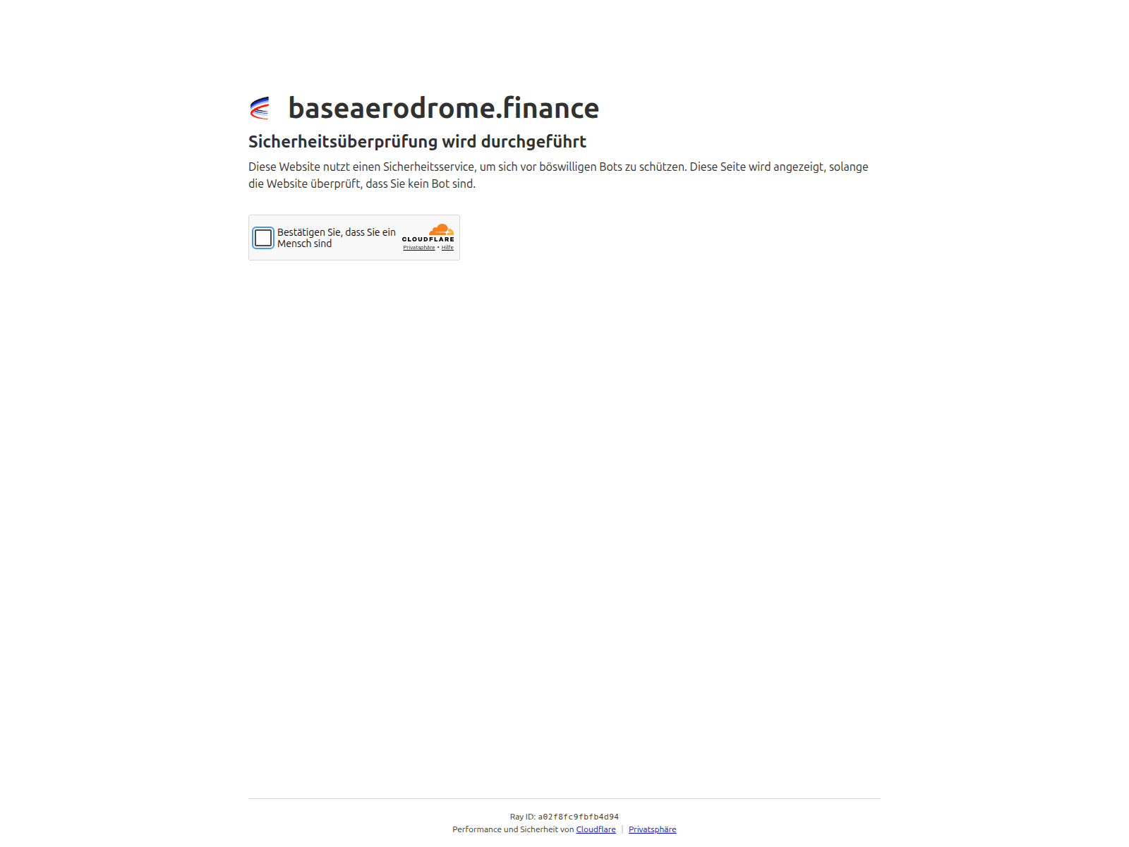Screenshot of baseaerodrome.finance