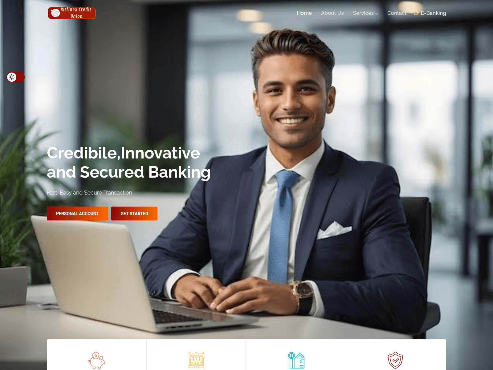Screenshot of bitfinexcreditunion.co