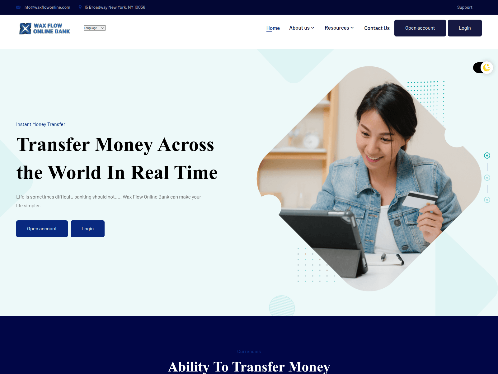 Screenshot of waxflowonline.com