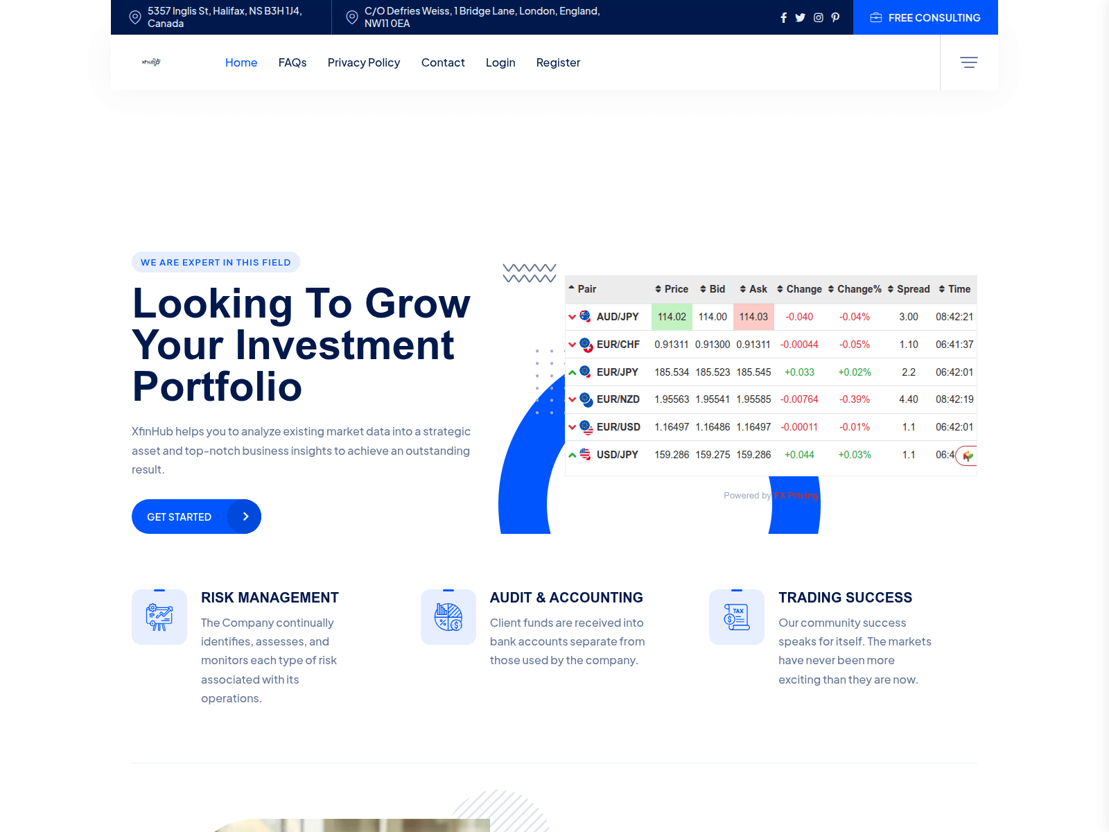 Screenshot of xfutureshub.com