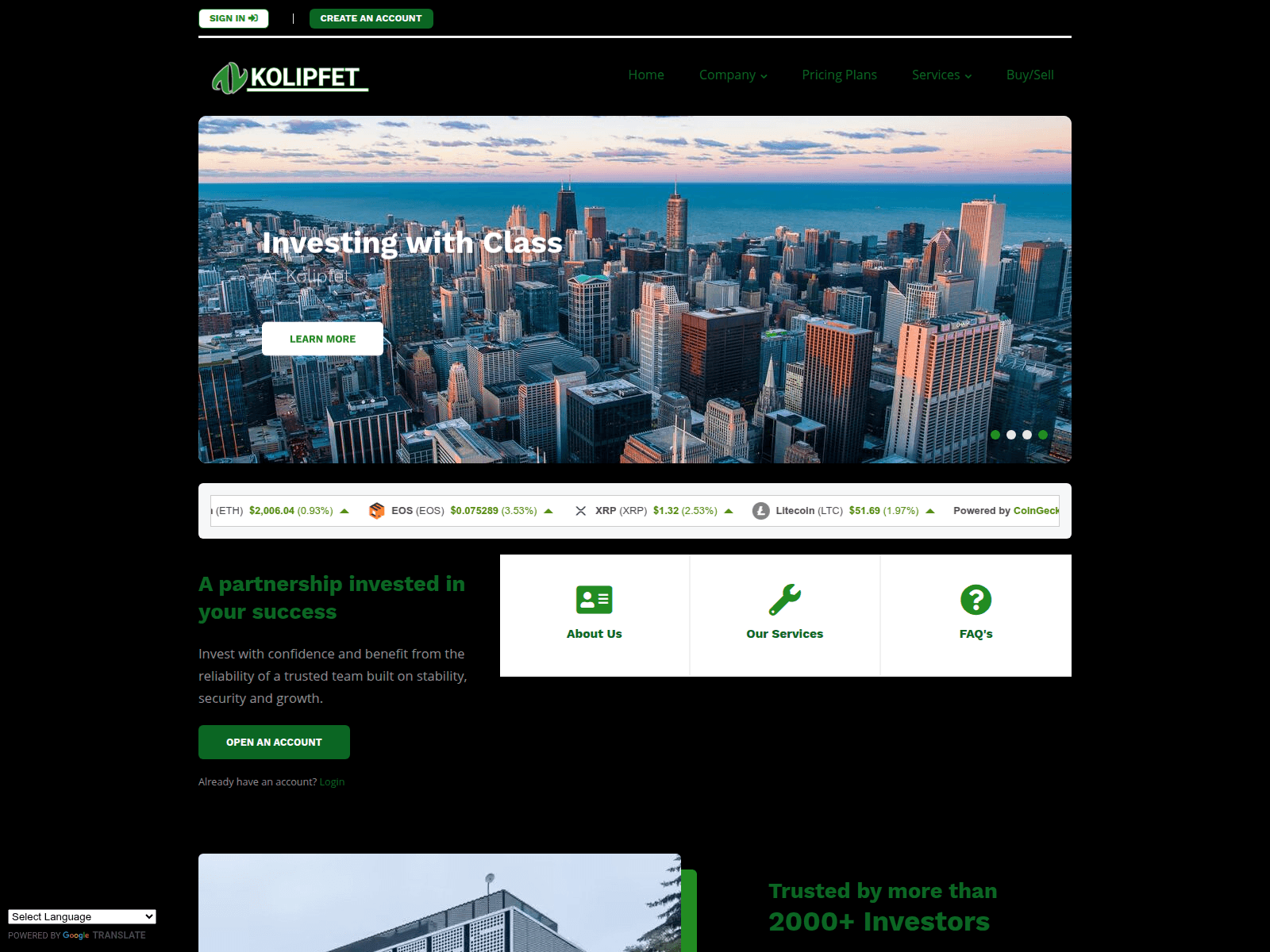 Screenshot of kolipfet.com